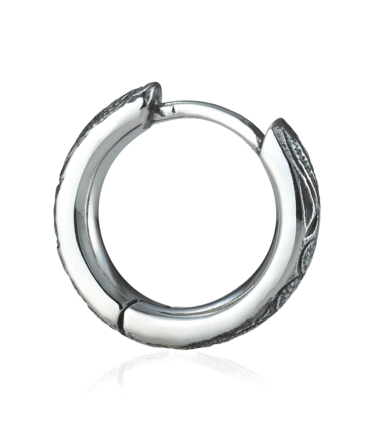 【WEB限定】ハワイアンフープピアス/甲丸/シルバー/サージカルステンレス316L（金属アレルギー対応）