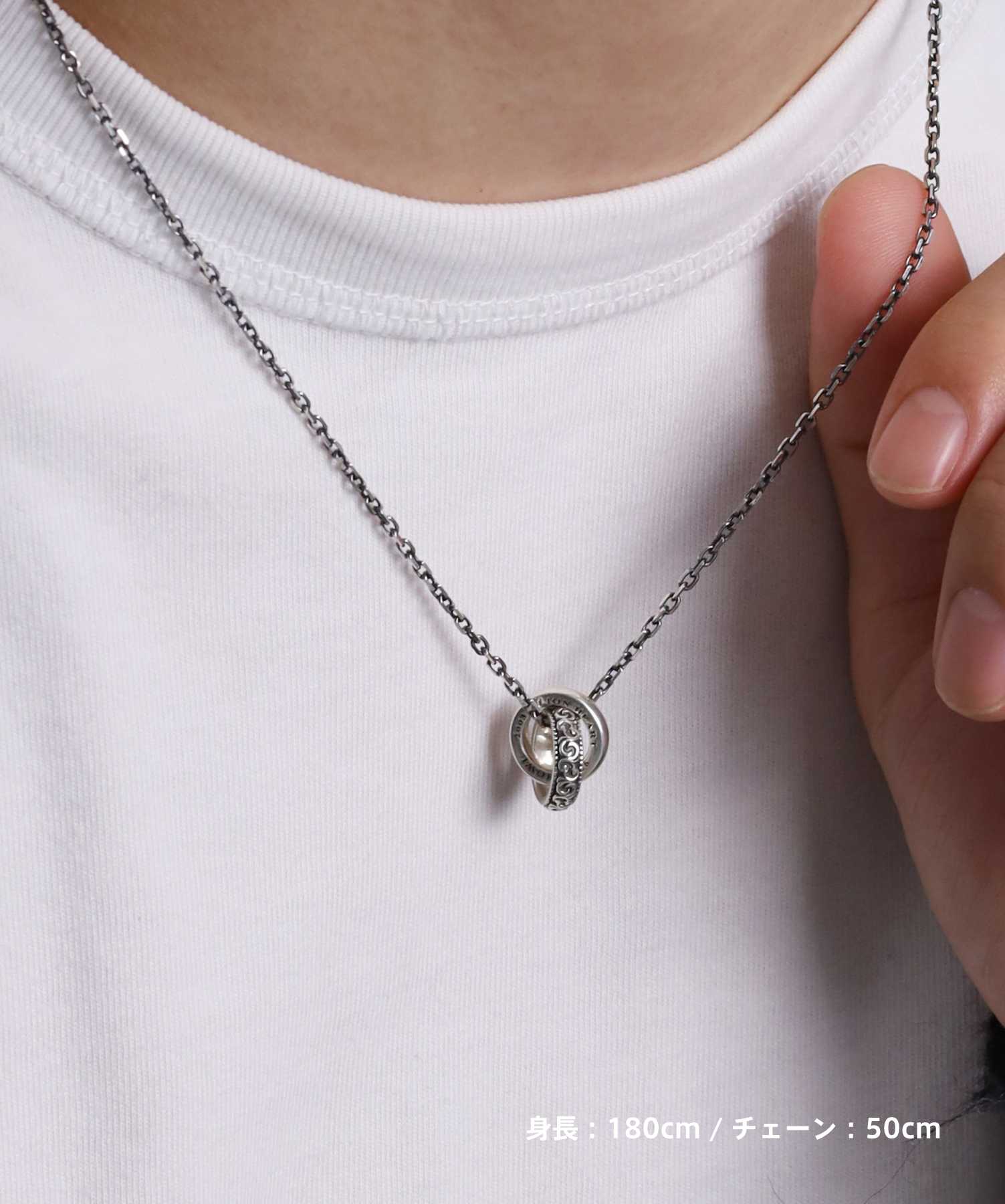 HOWL”ゴーティーダブルリングネックレス/シルバー925 | LION HEART