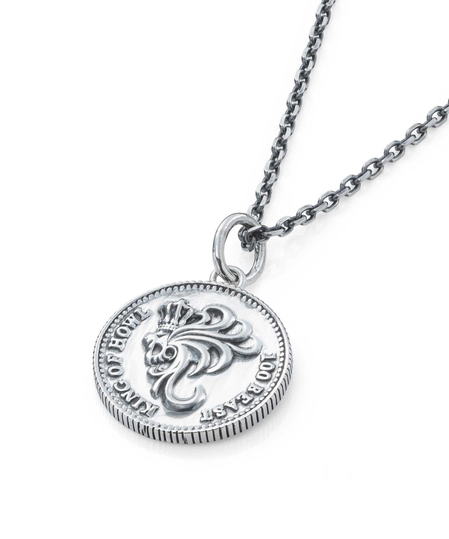 187 基礎パーツまで全てステンレス使用レオパード柄レジンネックレス✨ レガシーコインネックレス/シルバー925 | LION HEART STORE｜ライオン