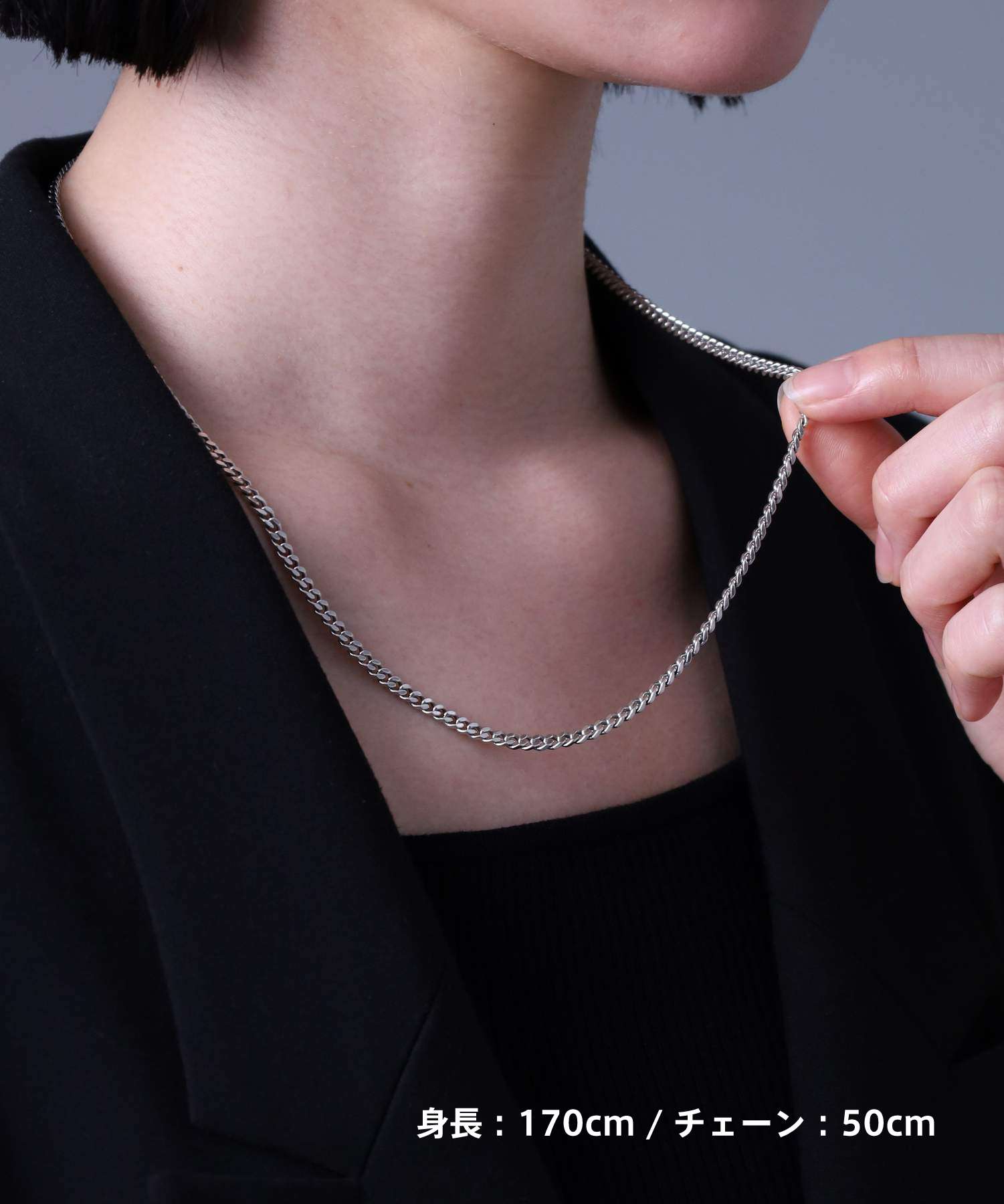 BASIC”ラージシルバーチェーンネックレス/喜平/シルバー925 | LION