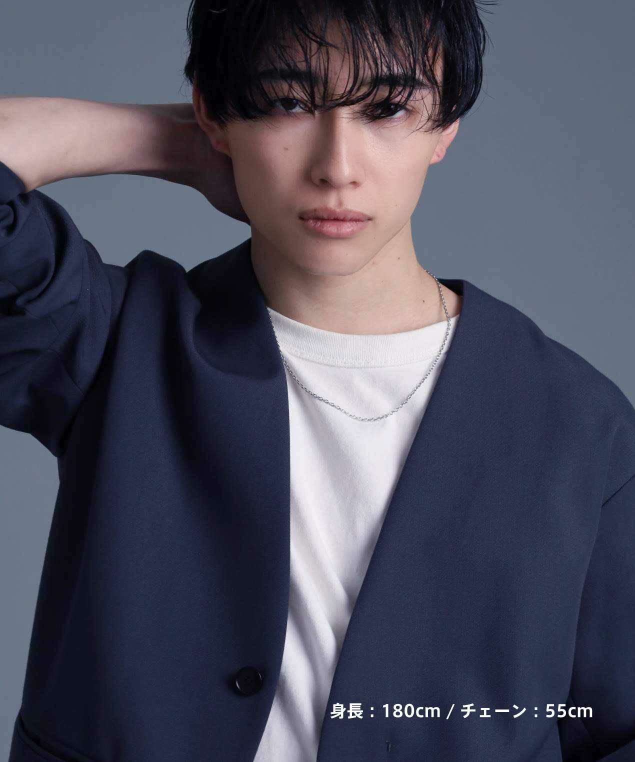 【WEB限定】スレンダリーチェーンネックレス/アズキ/サージカルステンレス