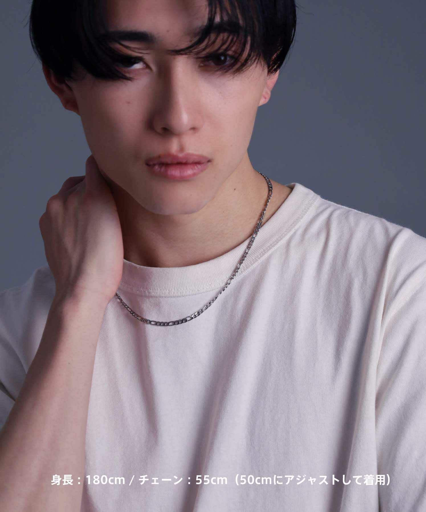 限定展開】“LH-1”スレンダリーチェーンネックレス（フィガロ