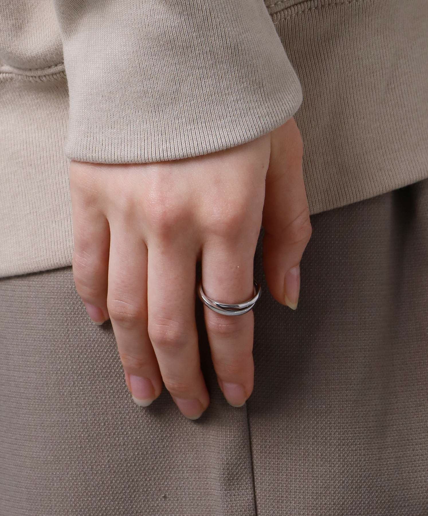 限定展開】“LH-1”ニュアンスデュアルリング/サージカルステンレス