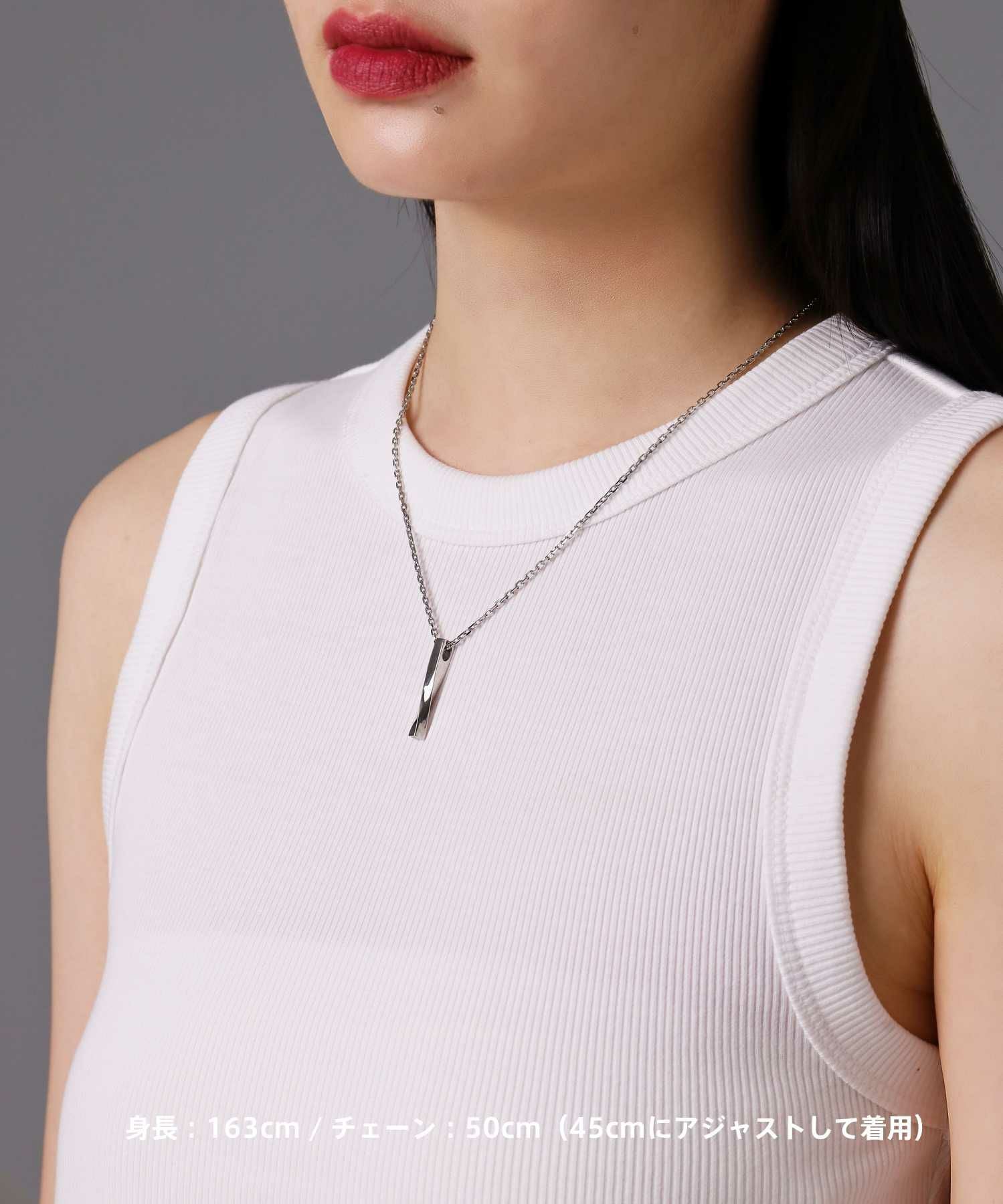 限定展開】“LH-1”ツイストロッドネックレス/サージカルステンレス