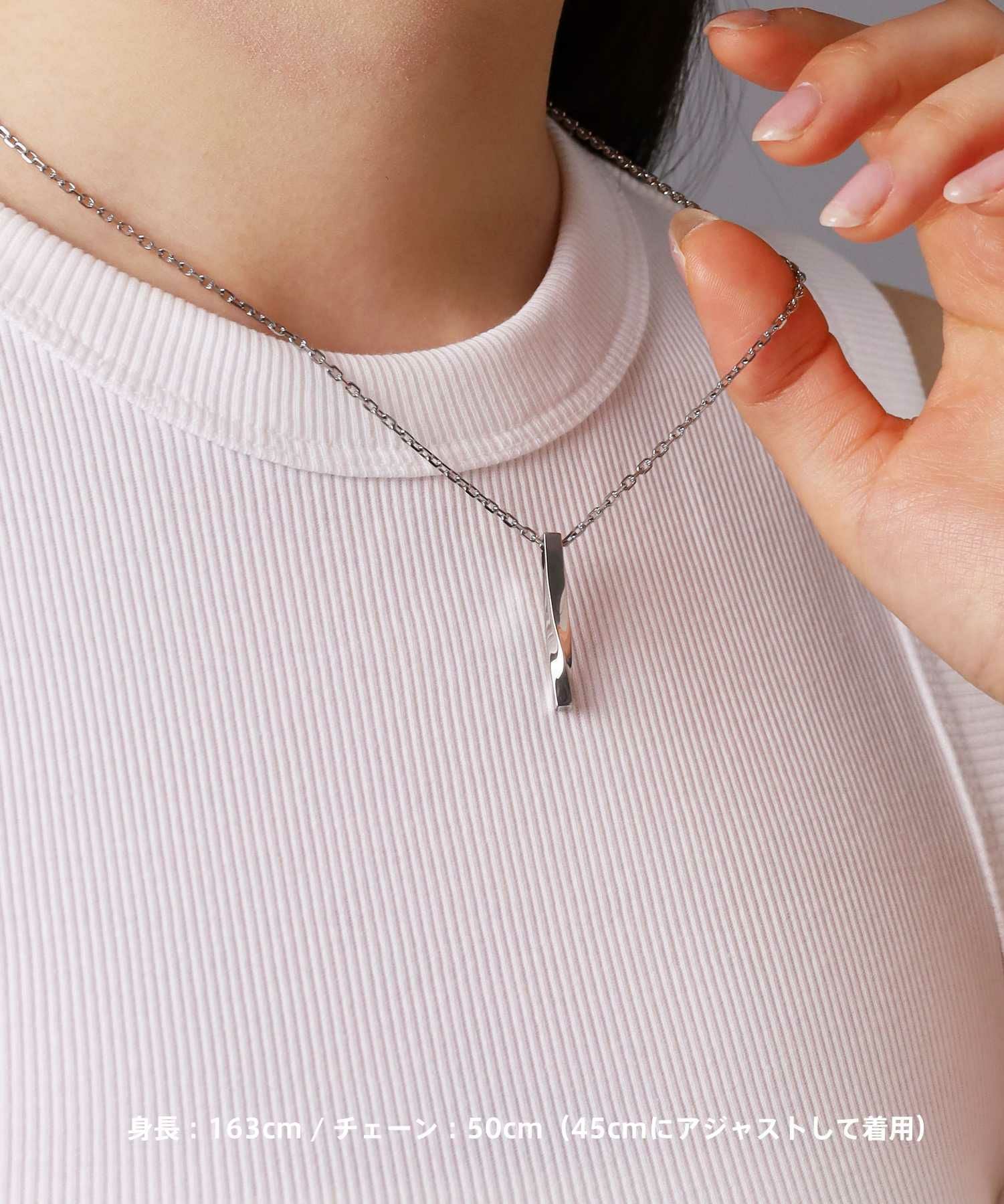 限定展開】“LH-1”ツイストロッドネックレス/サージカルステンレス