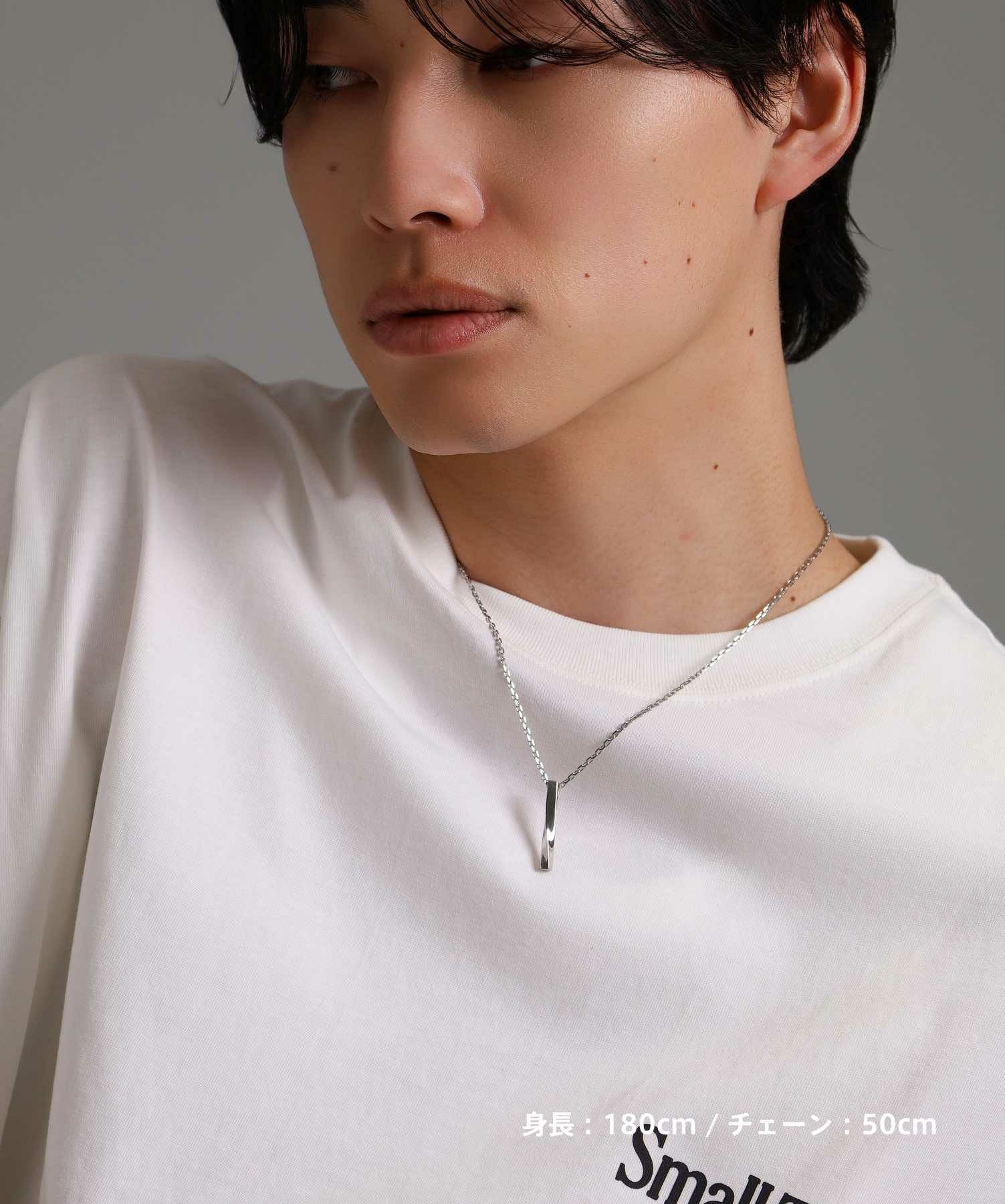 限定展開】“LH-1”ツイストロッドネックレス/サージカルステンレス