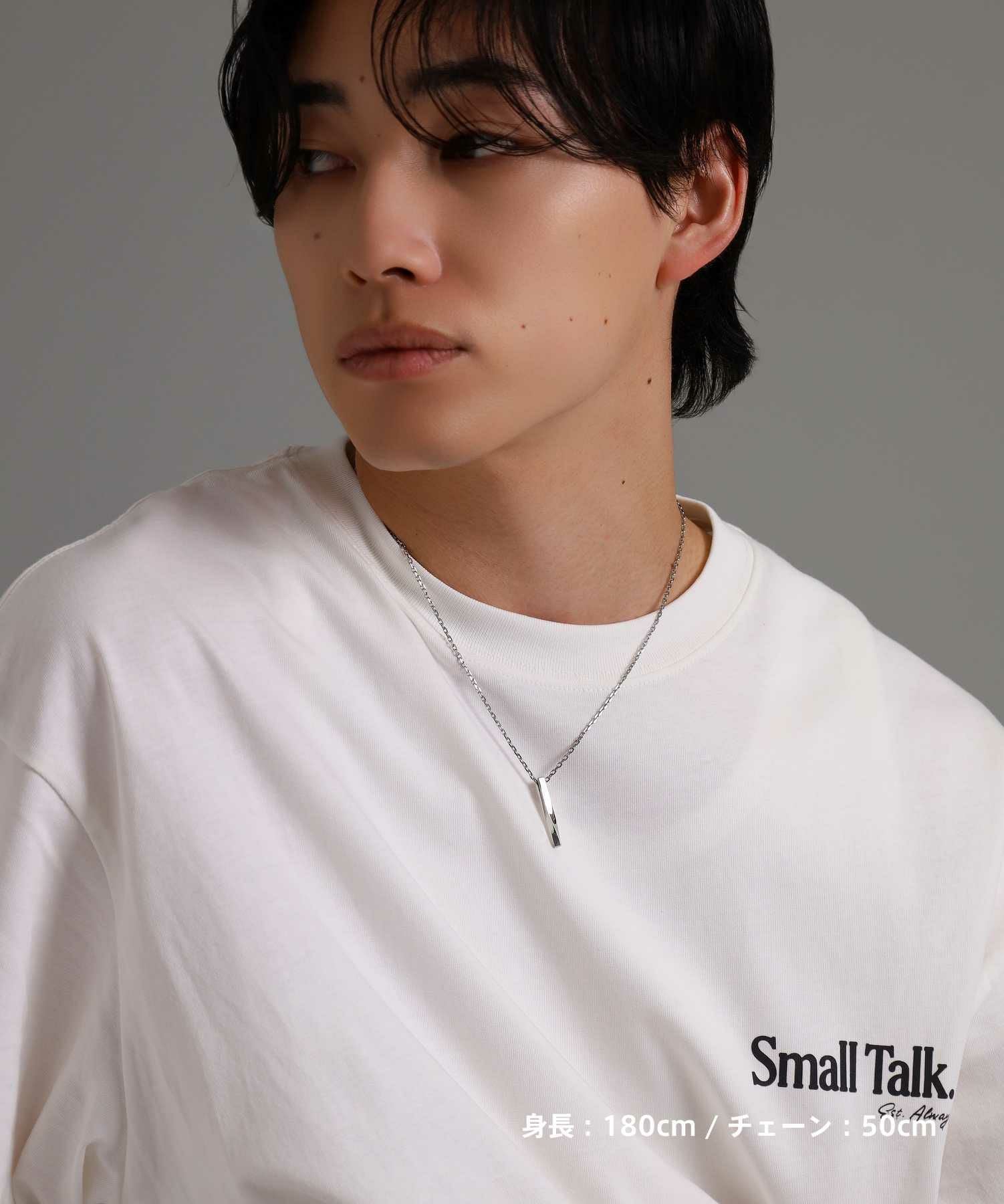 限定展開】“LH-1”ツイストロッドネックレス/サージカルステンレス