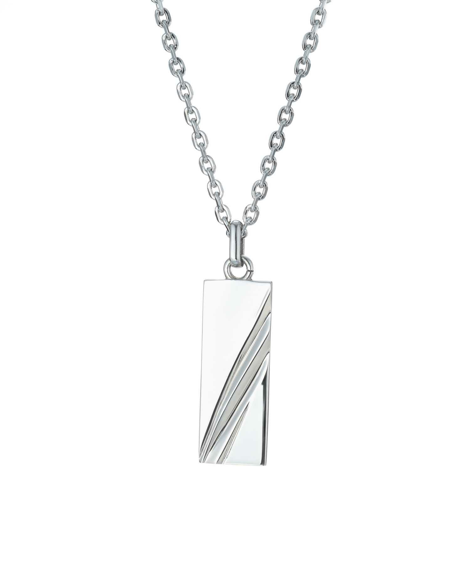 【WEB限定】スラッシュラインネックレス/サージカルステンレス