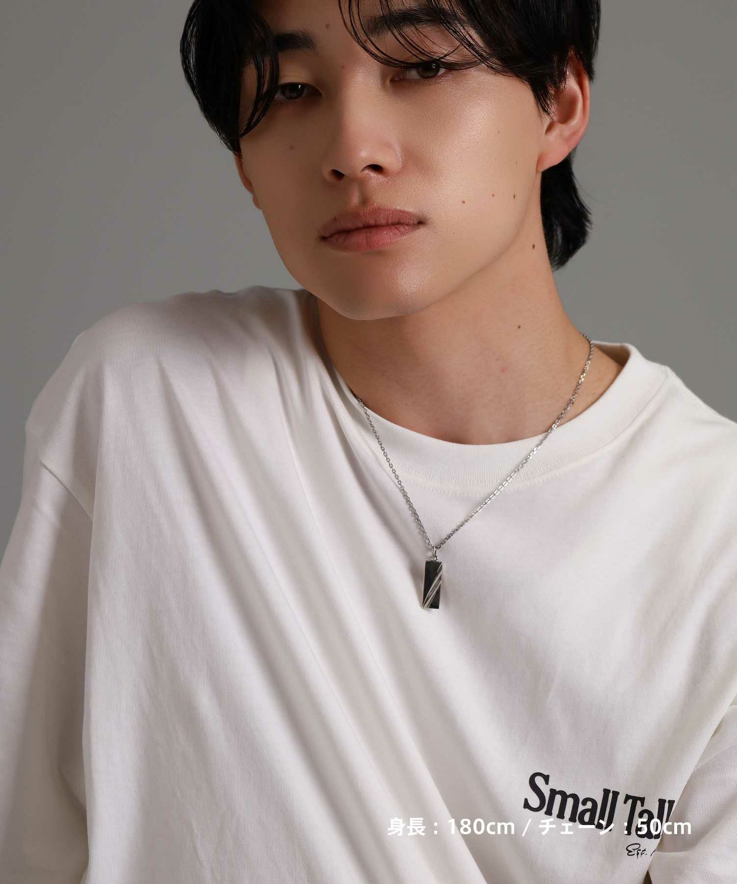 【WEB限定】スラッシュラインネックレス/サージカルステンレス