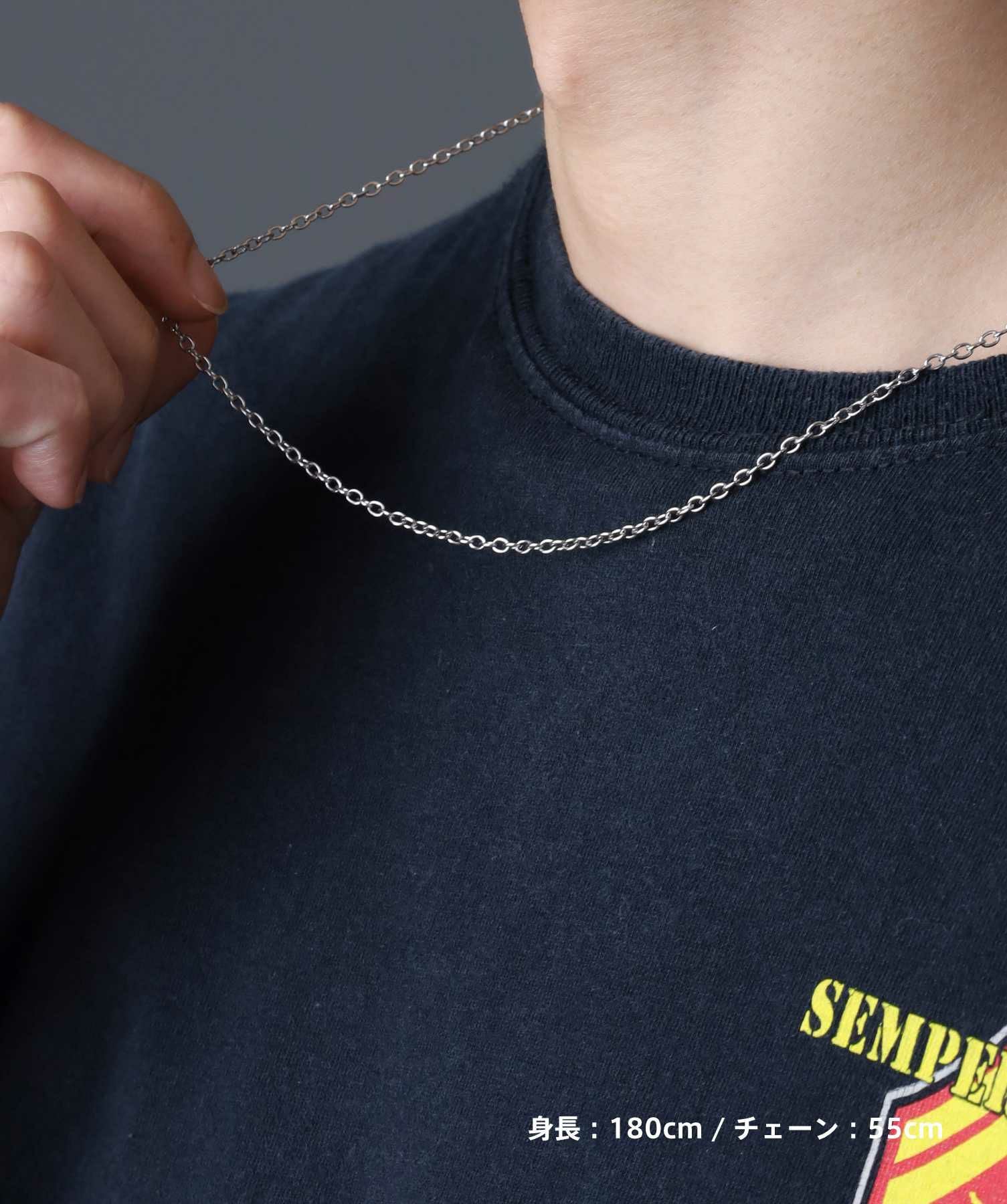 【WEB限定】コンフォートチェーンネックレス/アズキ/サージカルステンレス