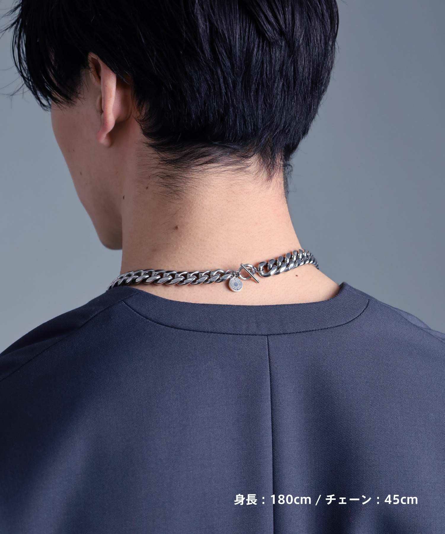 限定展開】ワイドチェーンネックレス/12mm幅キヘイ/サージカル