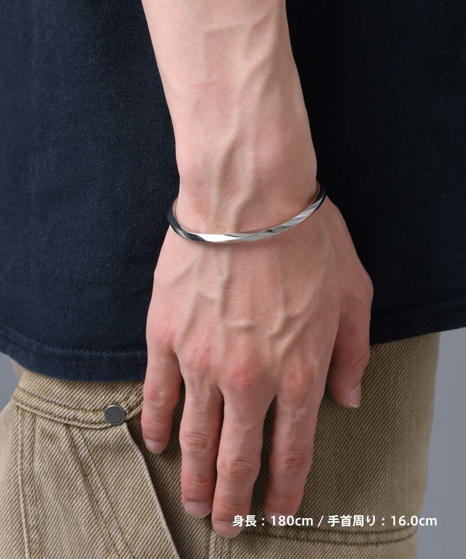 限定展開】“LH-1”ツイストエッジバングル/サージカルステンレス（金属