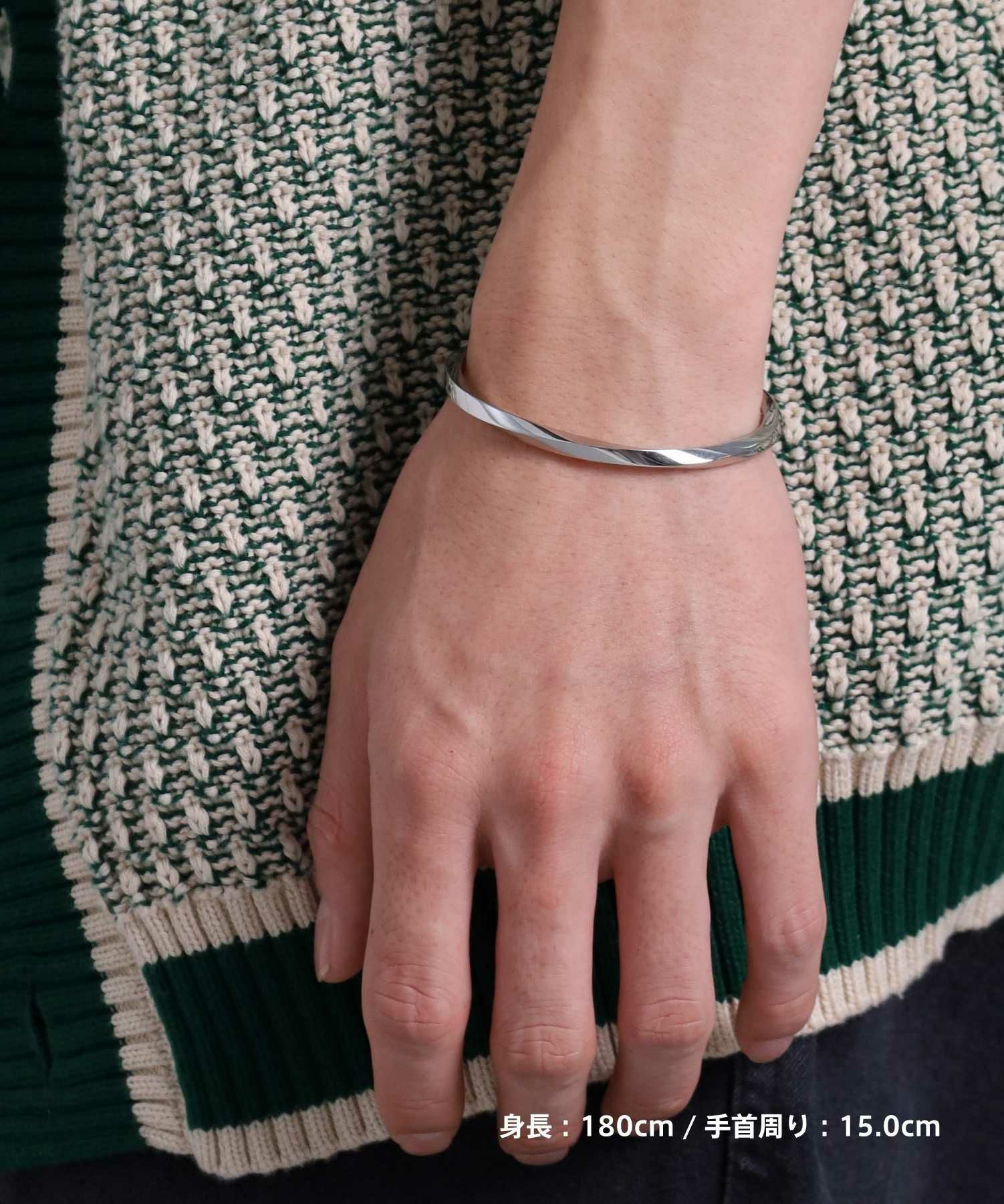 限定展開】“LH-1”ツイストエッジバングル/サージカルステンレス（金属