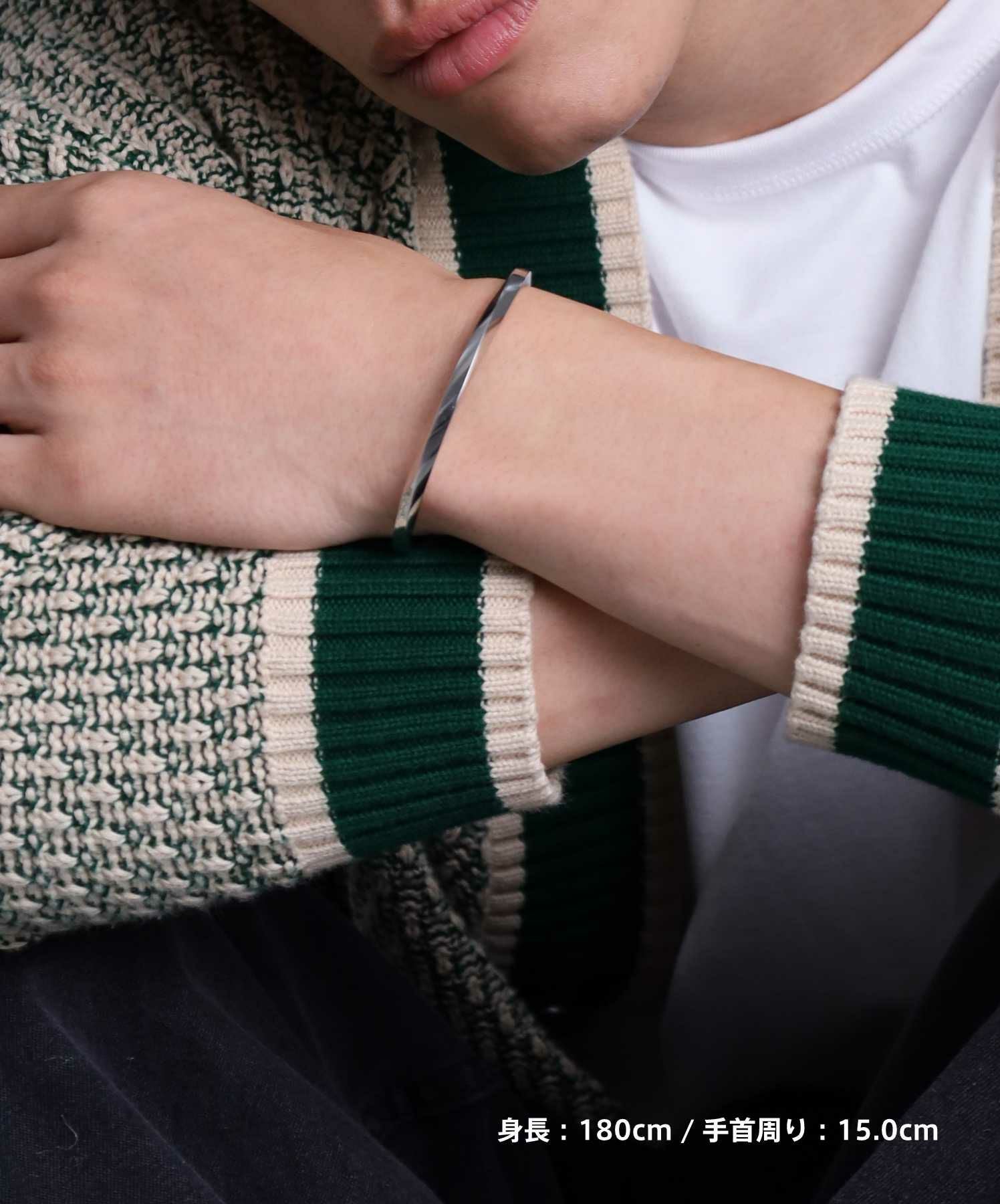 限定展開】“LH-1”ツイストエッジバングル/サージカルステンレス（金属