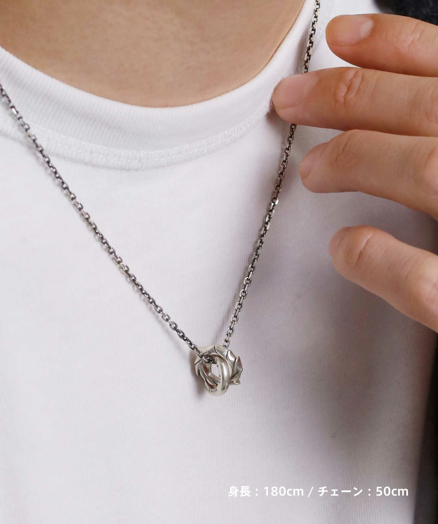 HOWL”タテガミダブルリングネックレス/シルバー925 | LION HEART STORE