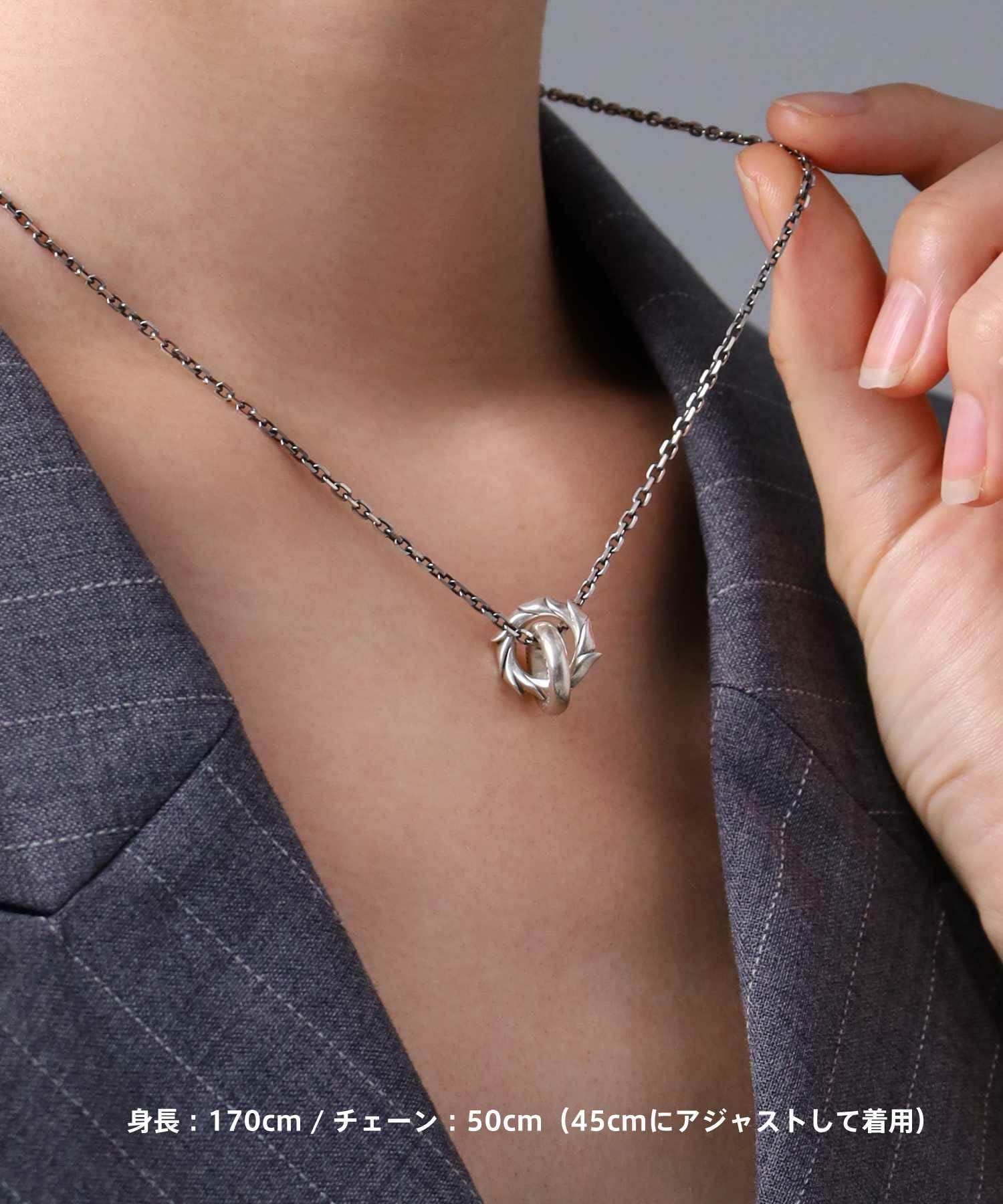 HOWL”タテガミダブルリングネックレス/シルバー925 | LION HEART STORE