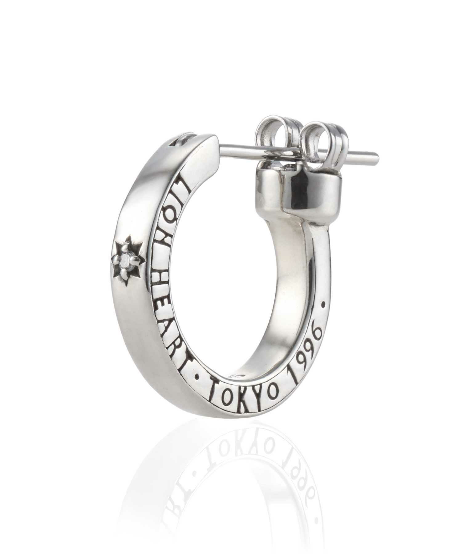 for Gift”クロッシングピアス（ELプレーンフープ/S SIZE）/シルバー925