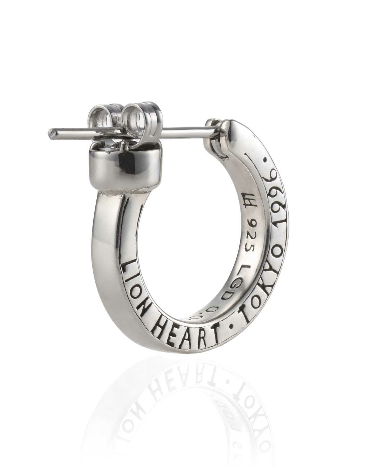 for Gift”クロッシングピアス（ELプレーンフープ/S SIZE）/シルバー925