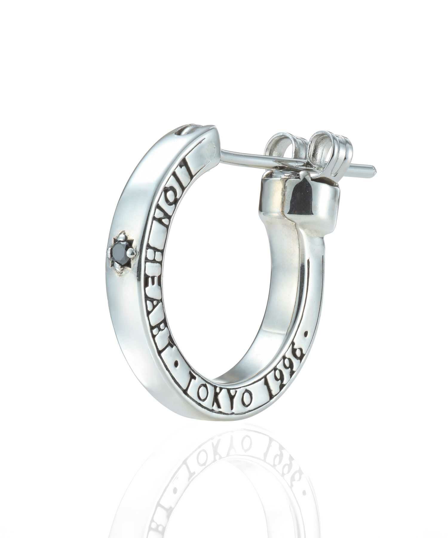 クロッシングピアス/ELプレーンフープ/M SIZE/シルバー925