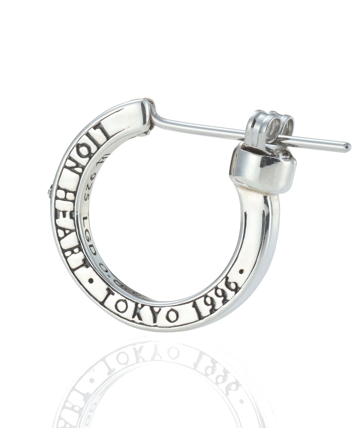 クロッシングピアス/ELプレーンフープ/M SIZE/シルバー925