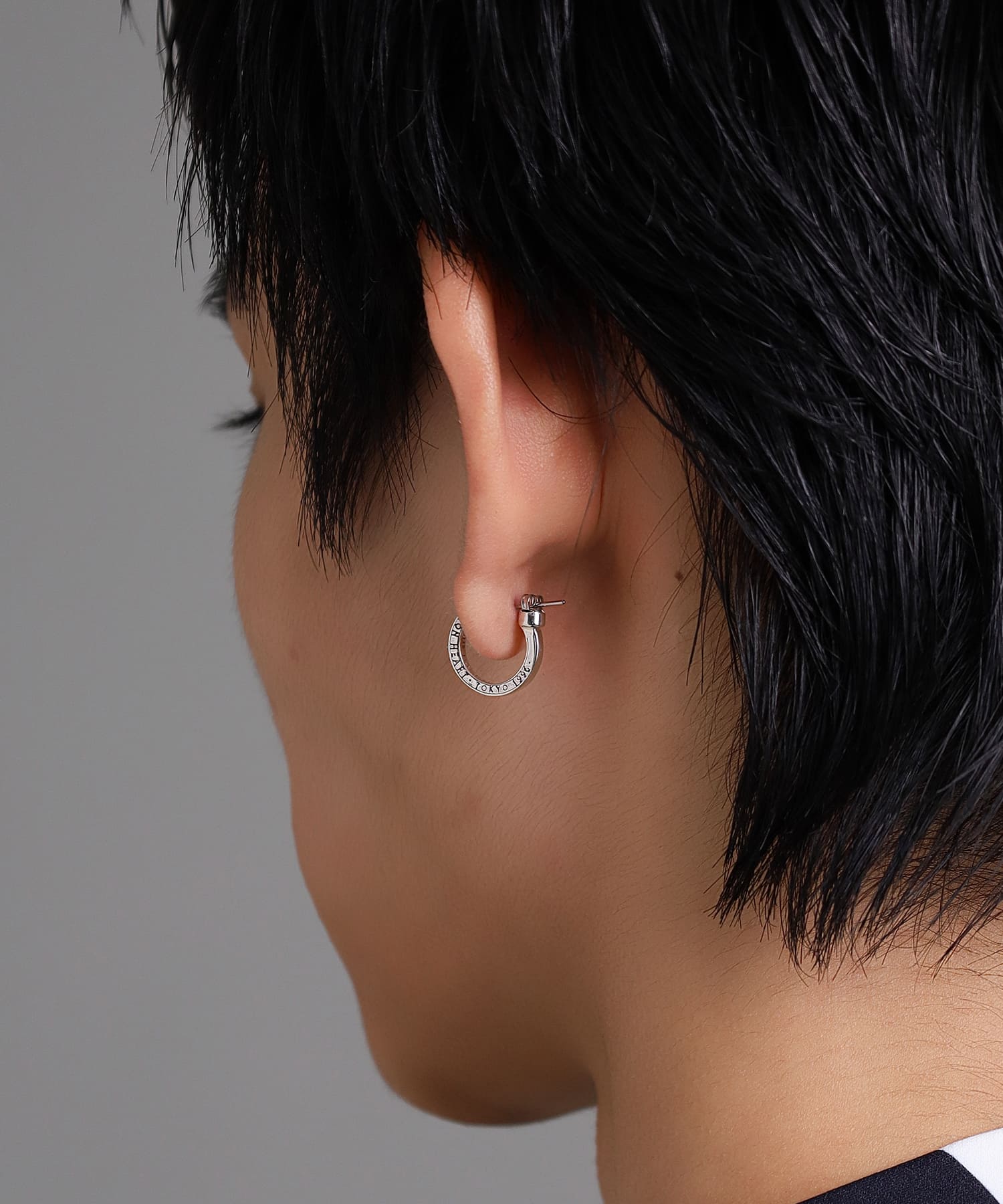 クロッシングピアス/ELプレーンフープ/M SIZE/シルバー925 | LION
