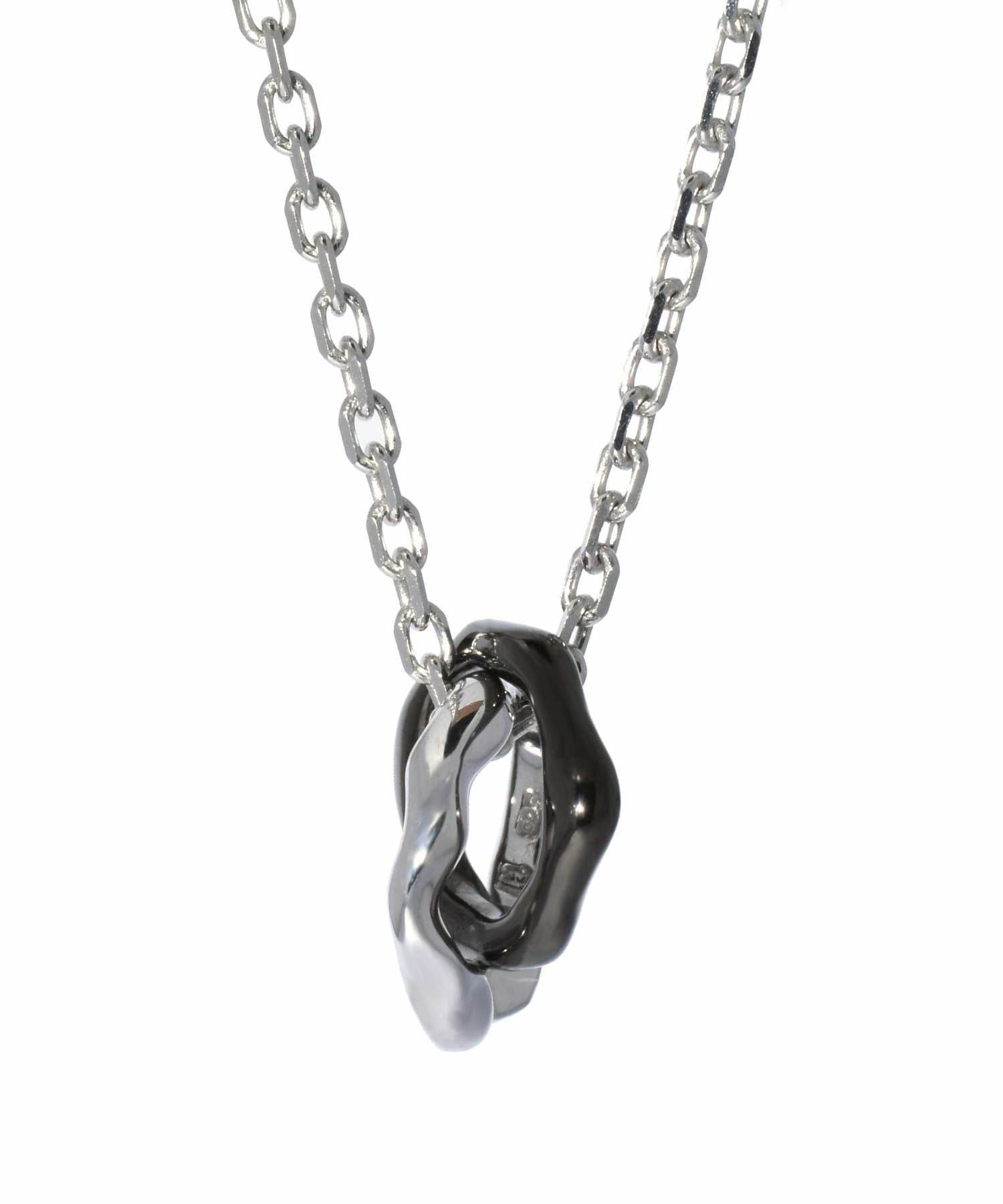 ONLINE STORE 限定】ウォーターフロウダブルリングネックレス/シルバー