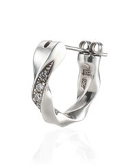 for Gift クロッシングピアス ツイスト ジルコニア シルバー925 LION HEART STORE ・LHME公式通販 メンズシルバーアクセサリー・レディースジュエリー ギフト・ペアアクセ対応