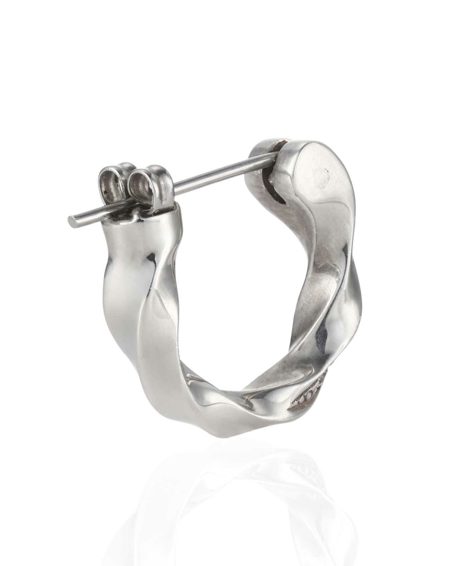 クロッシングピアス/ツイストCZ/シルバー925