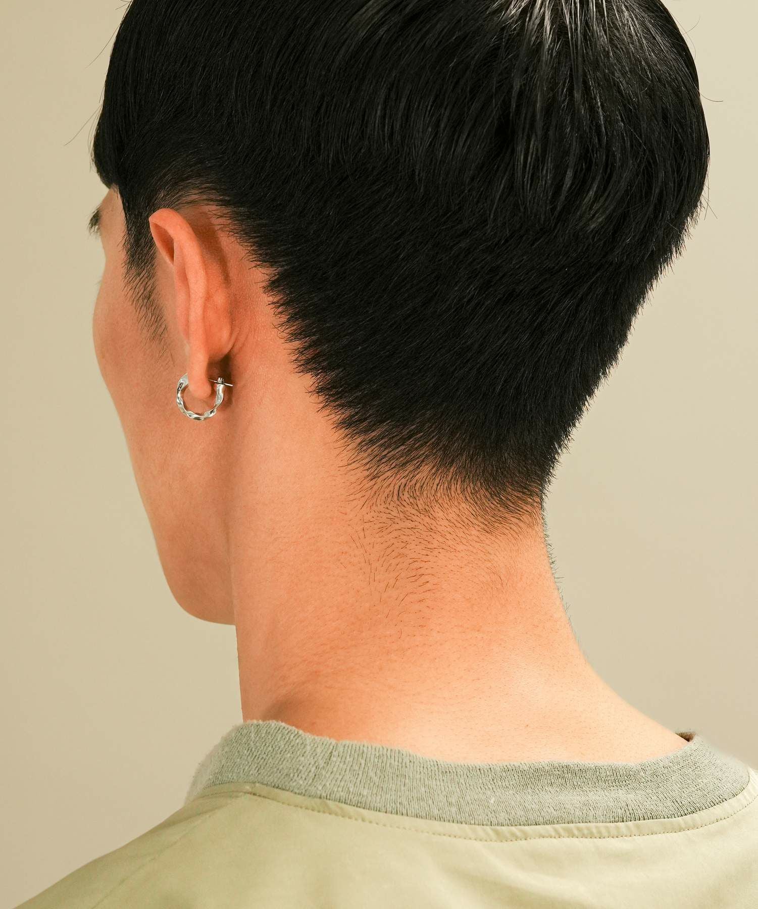 for Gift”クロッシングピアス（ツイスト&ジルコニア）/シルバー925