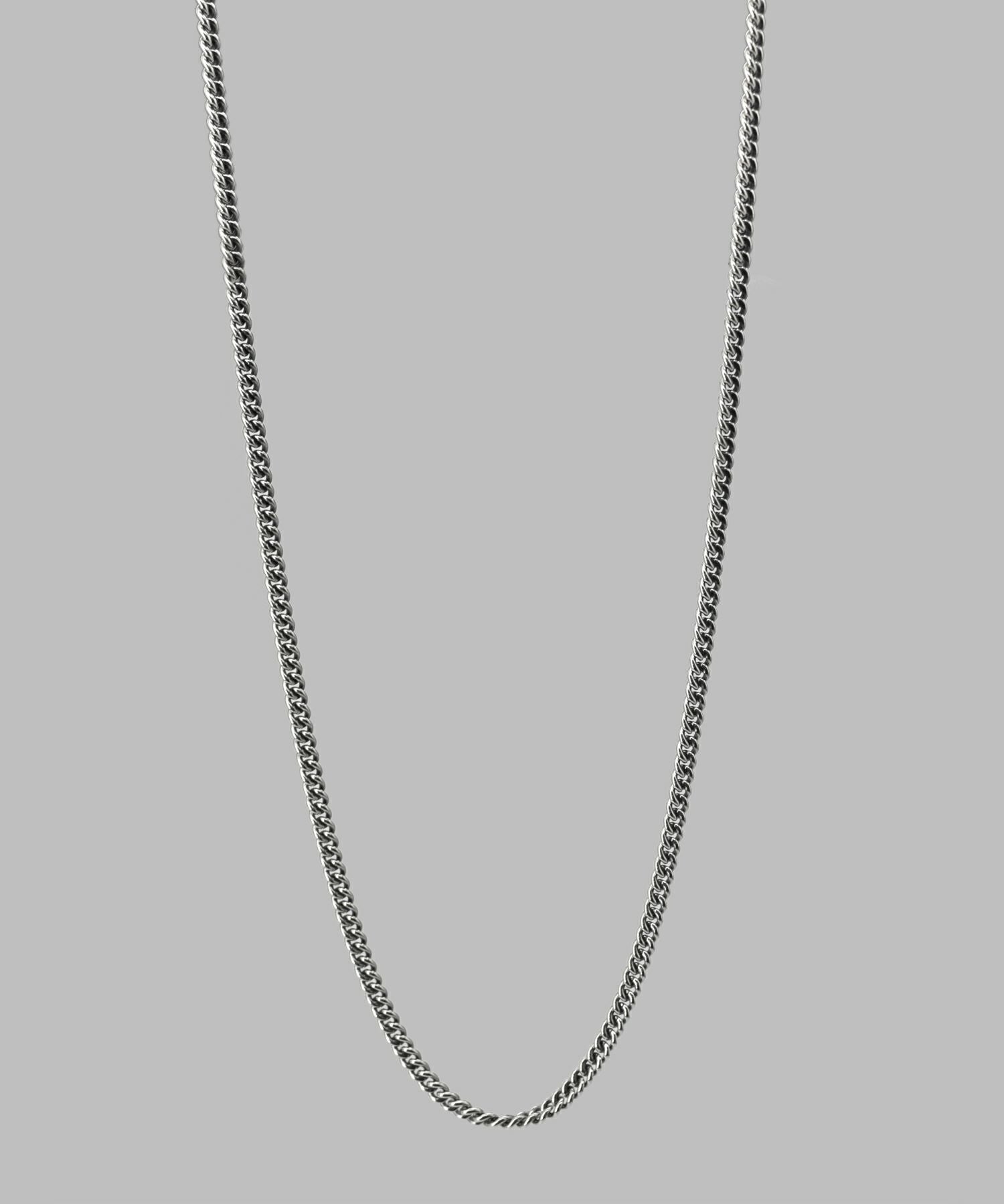 ラージシルバーチェーンネックレス/丸喜平/シルバー925