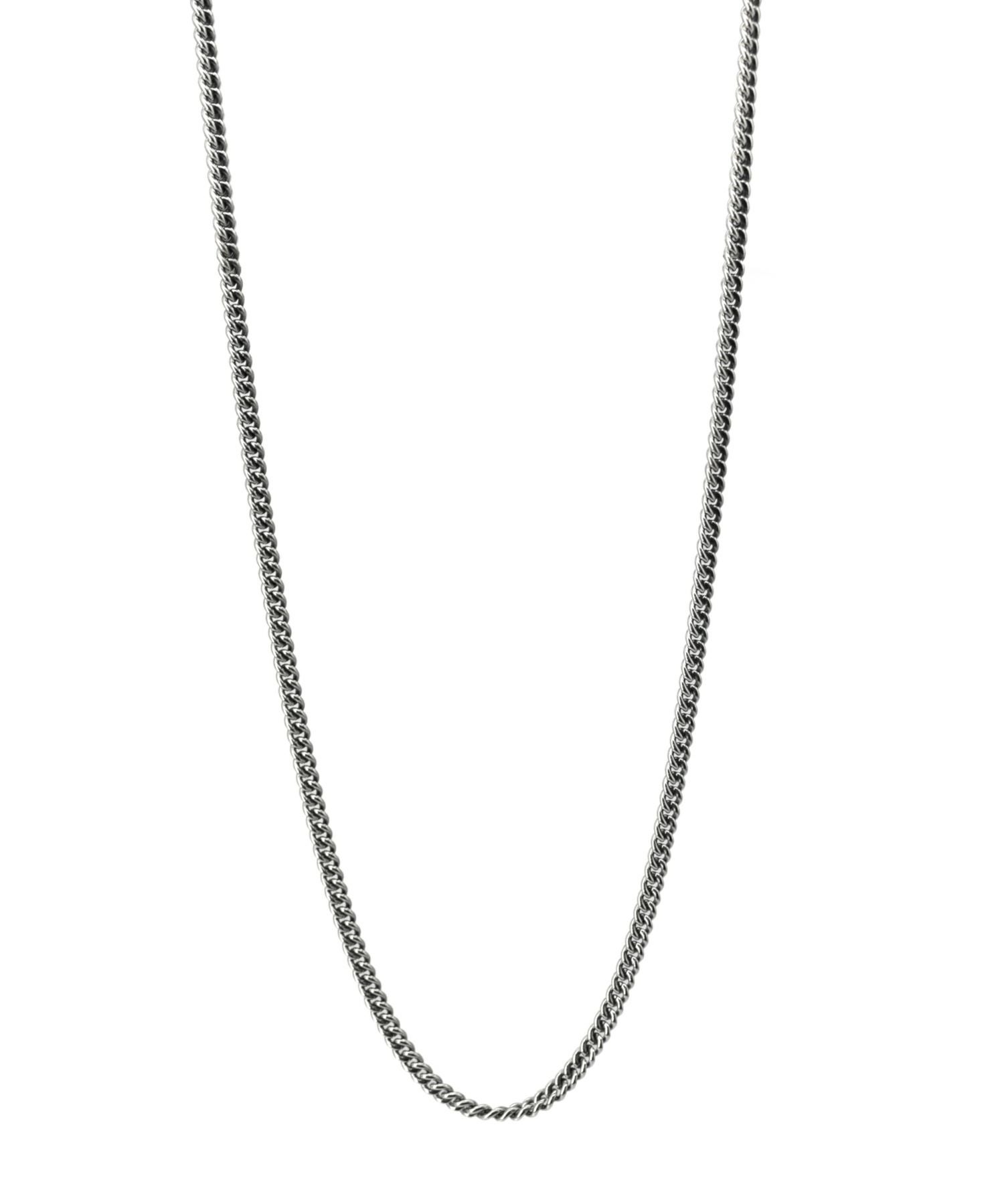 ラージシルバーチェーンネックレス/丸喜平/シルバー925