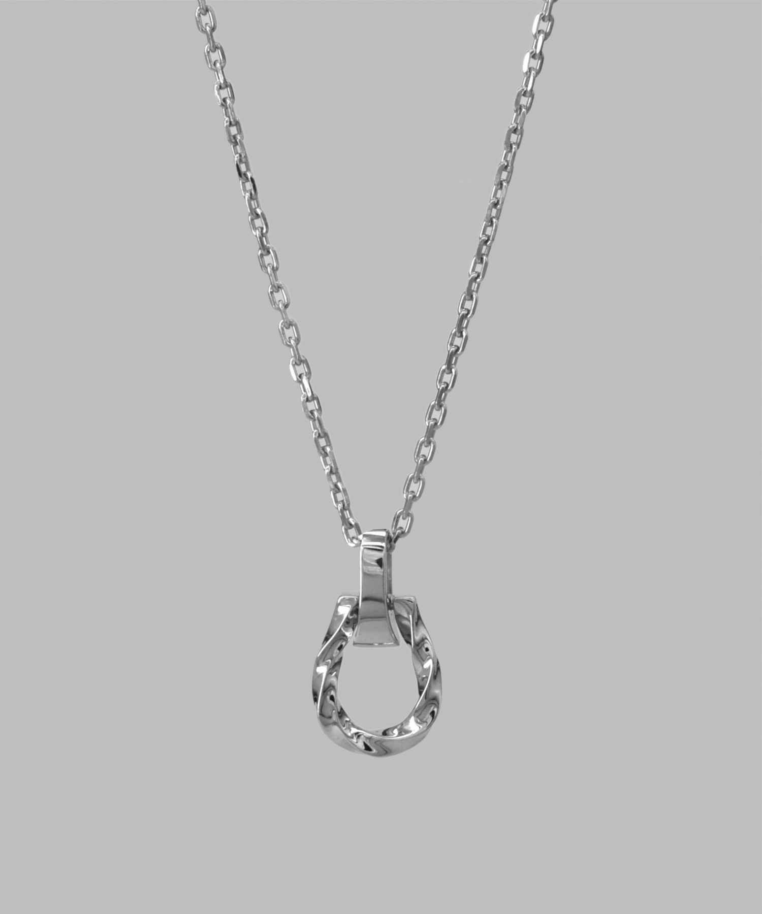 ツイストホースシューネックレス/シルバー925