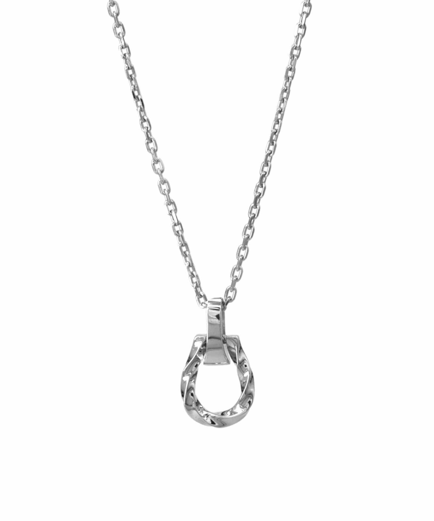 ツイストホースシューネックレス/シルバー925