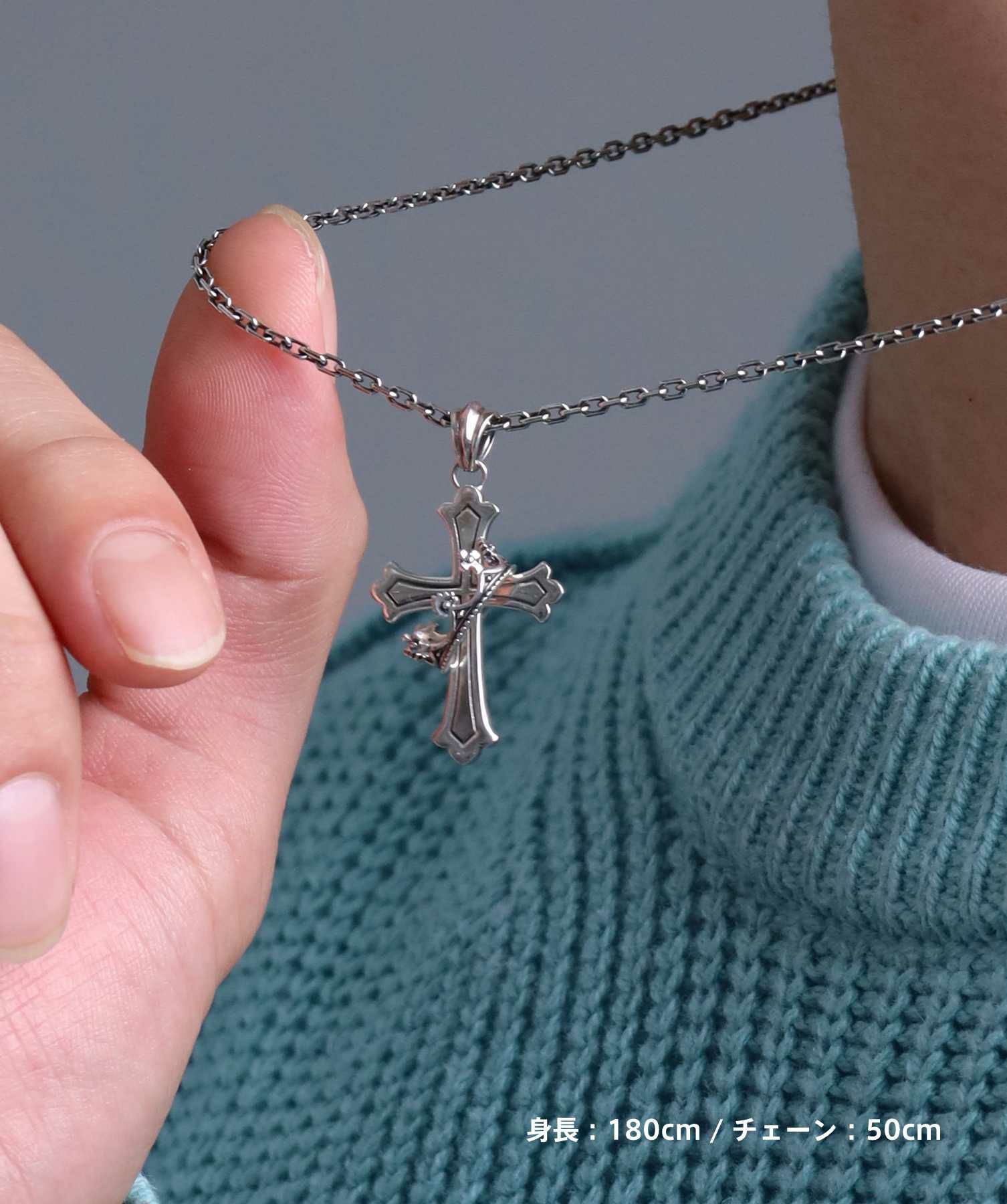 HOWL”ハウリングクロスネックレス（S SIZE）/シルバー925 | LION HEART