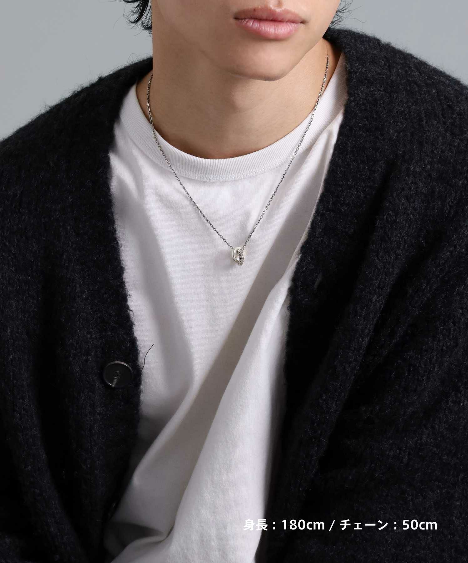 エンパイアダブルリングネックレス/シルバー925