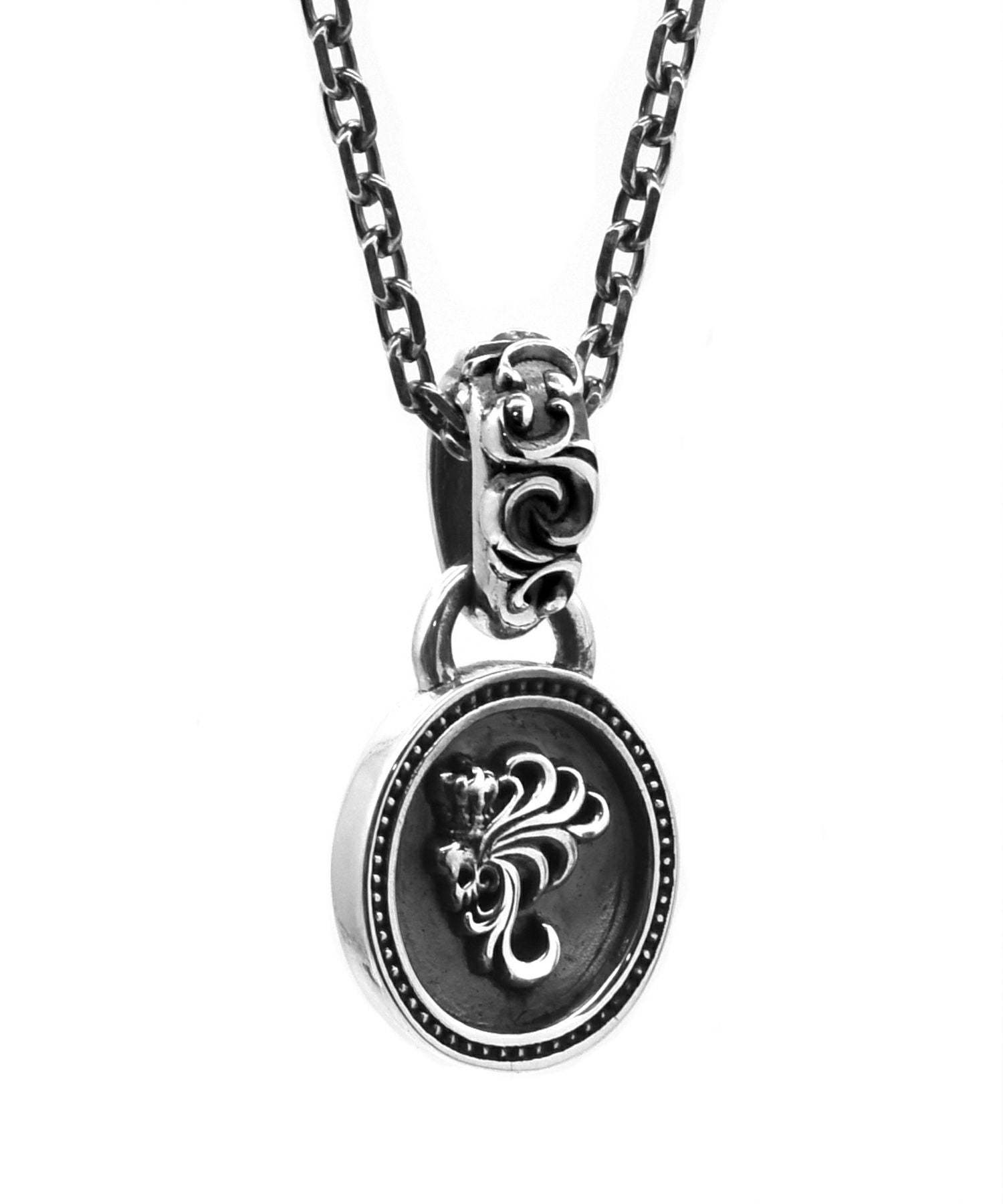 フレームドハウルネックレス/オーバル/シルバー925 | LION HEART STORE