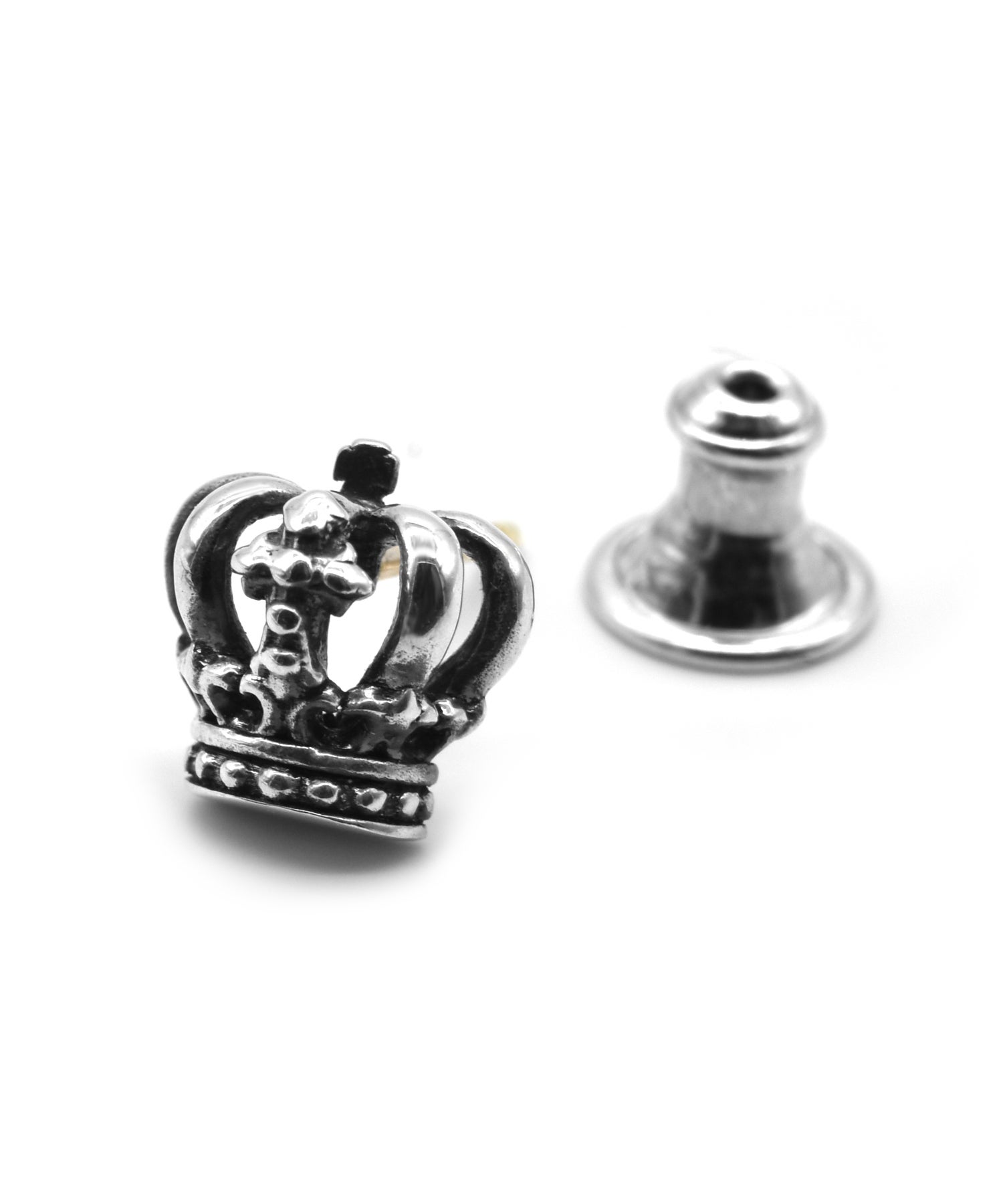 クラウンスタッズピアス/シルバー925
