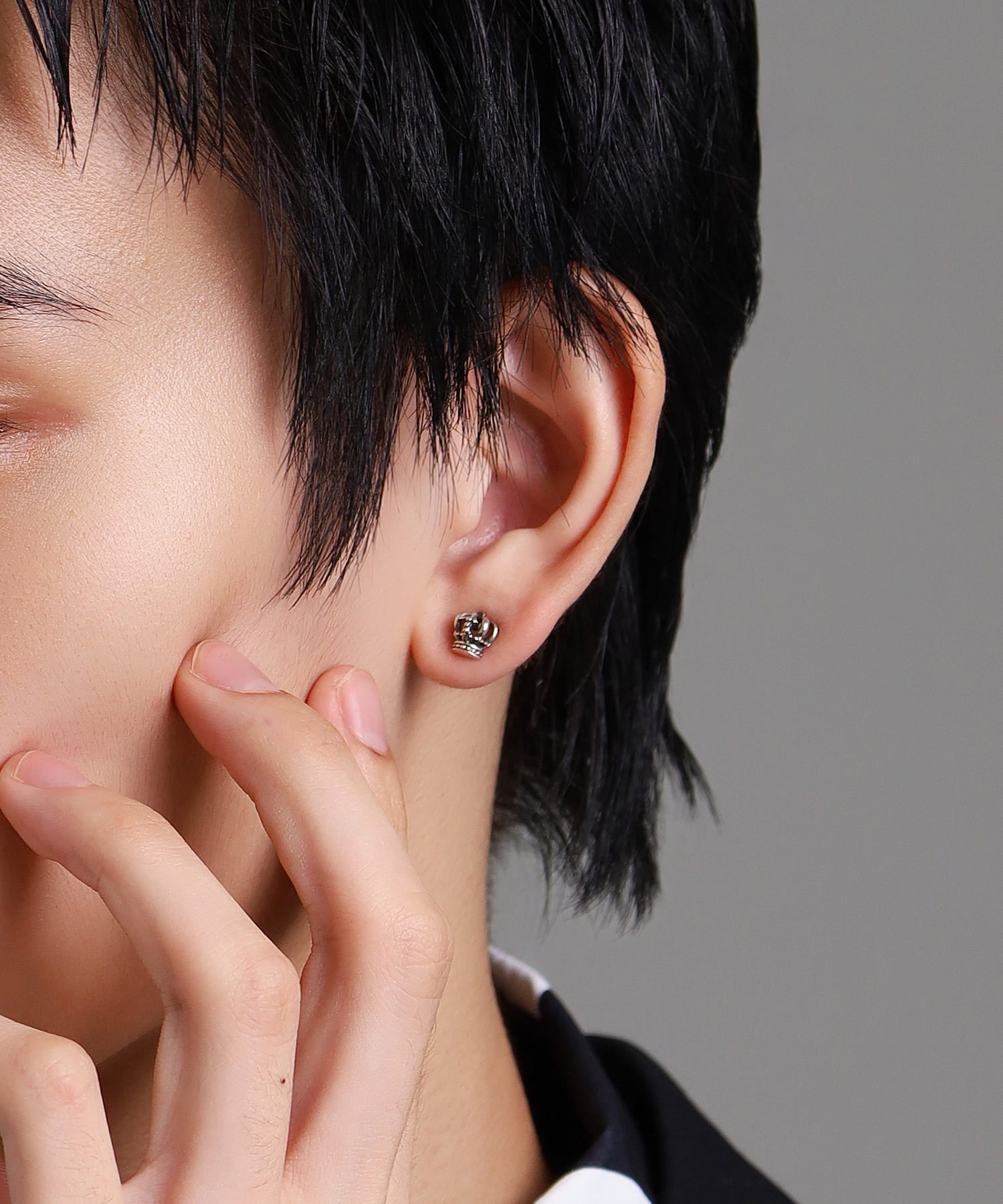 クラウンスタッズピアス/シルバー925