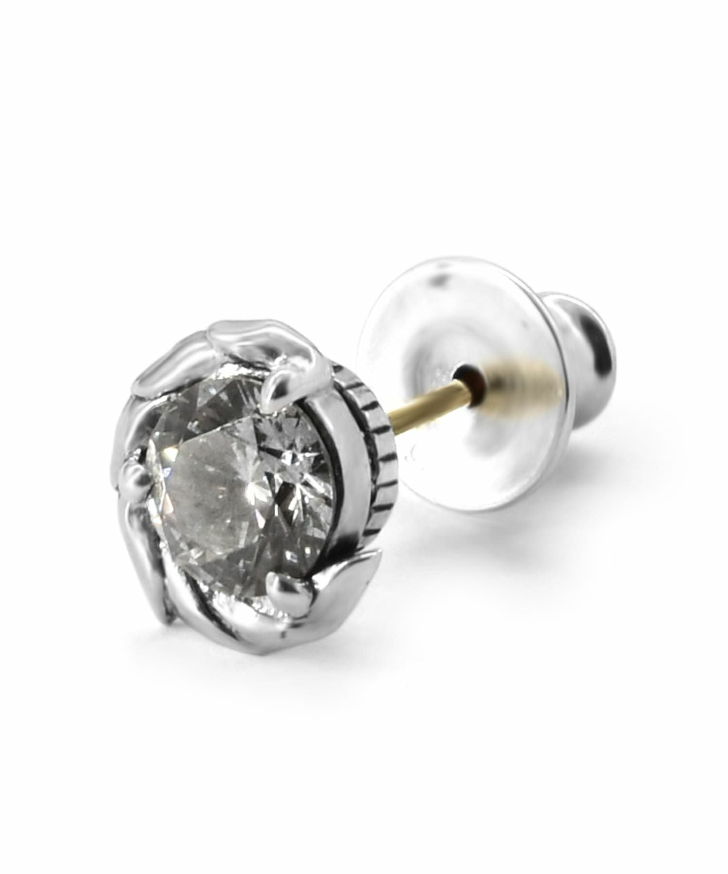 超美品 ライオンハート シャープスタッズピアス シルバー925 18K LION HEART（ライオンハート） ピアス “LEO”スタッズピアス(wink