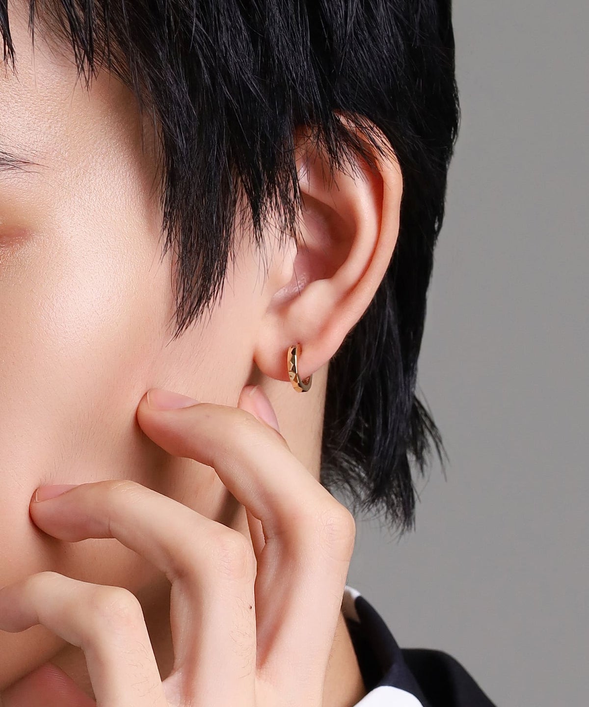 クロッシングピアス/シークレットヘリテイジSサイズ/K10ゴールド
