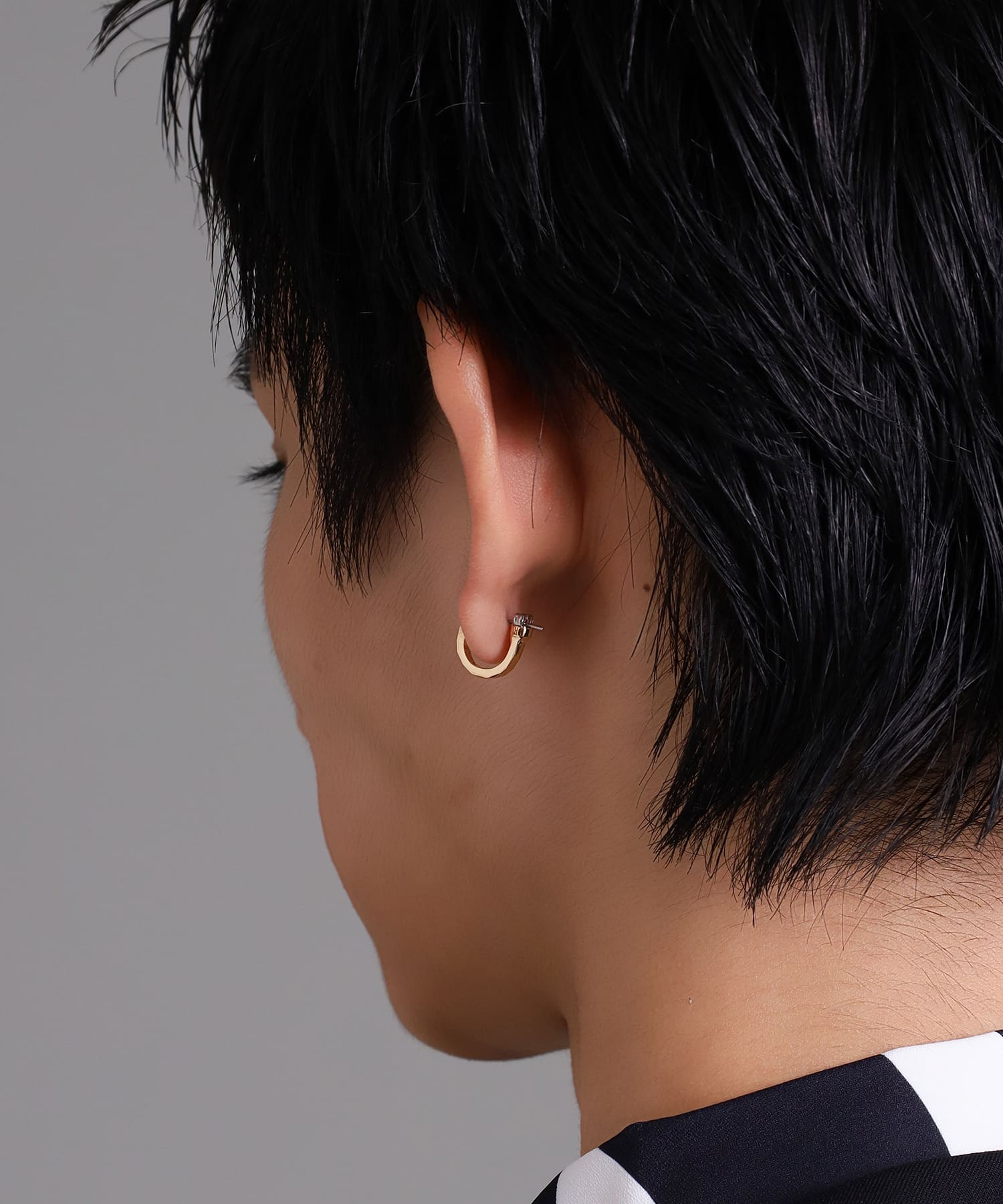 クロッシングピアス/シークレットヘリテイジSサイズ/K10ゴールド