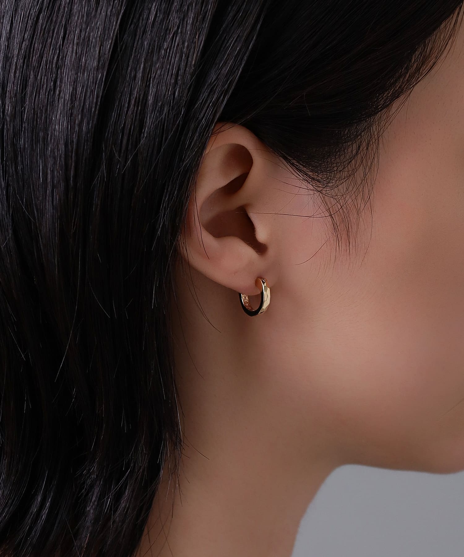 クロッシングピアス/シークレットヘリテイジSサイズ/K10ゴールド