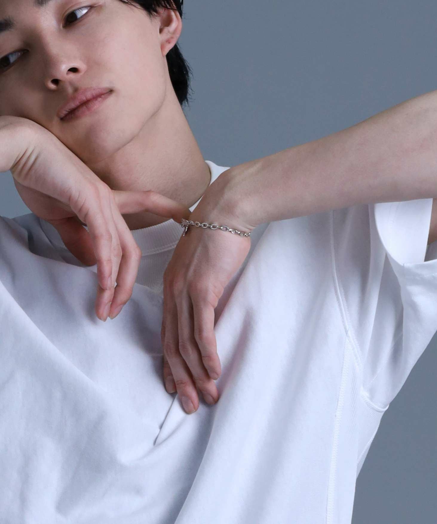 LEO”ファインチェーンブレスレット（クリップ/LEO）/シルバー925