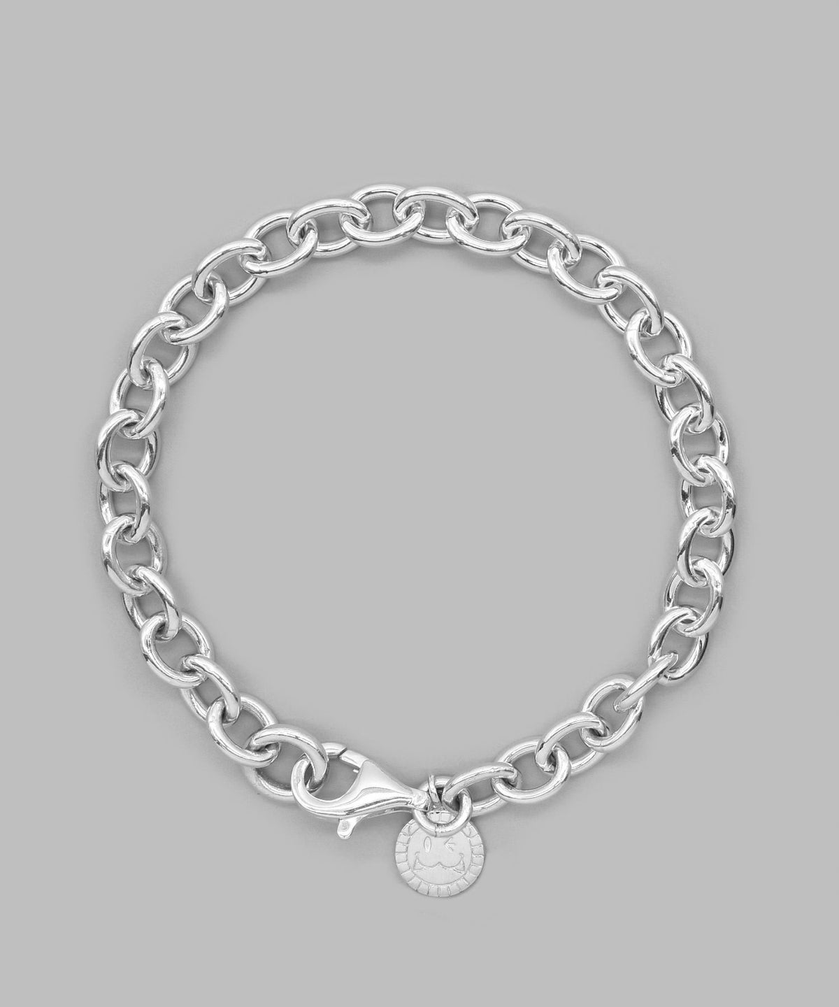 ボリュームチェーンブレスレット/LEO/シルバー925