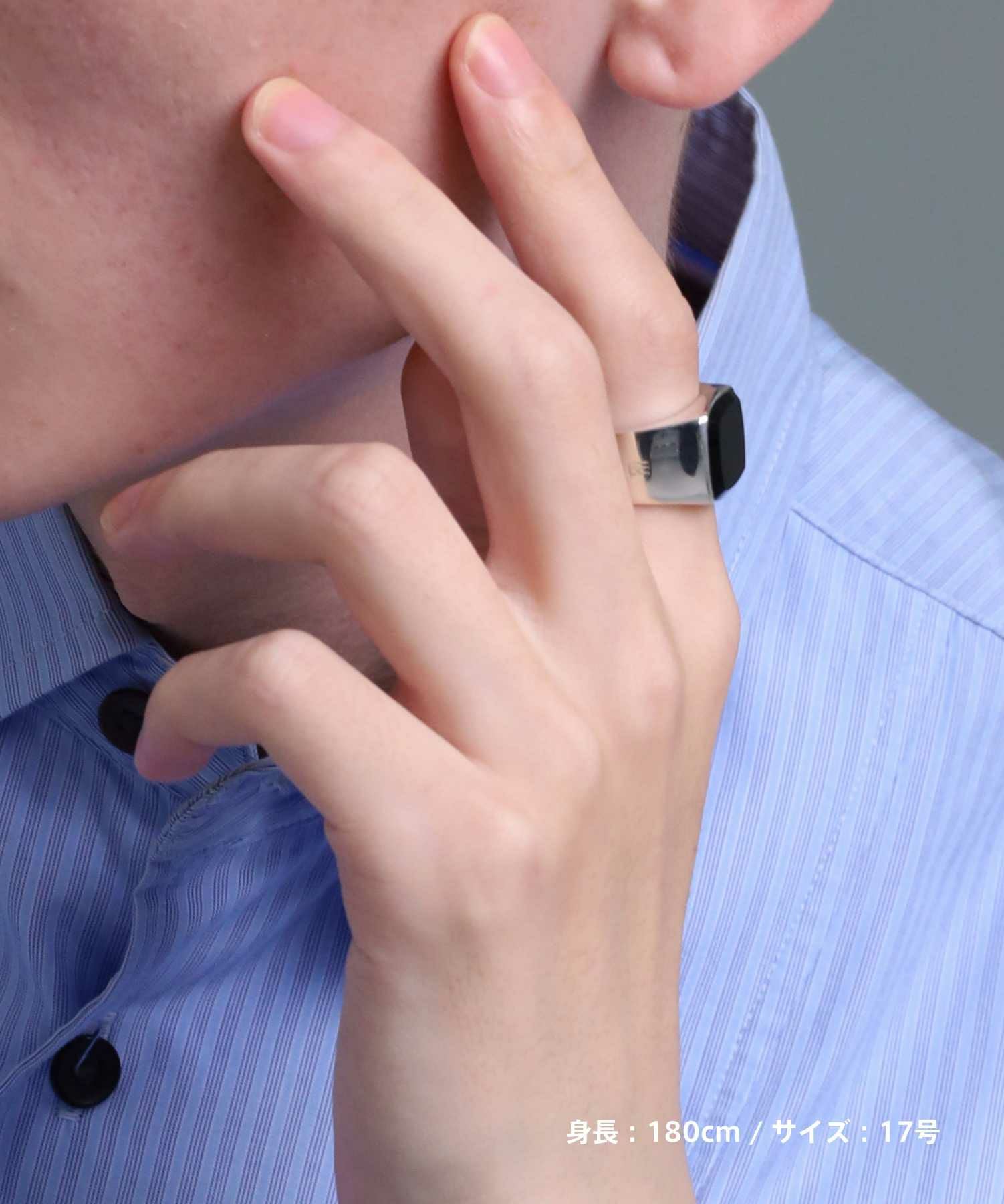 for Gift”ピュアリング（シルバー×ブラック）/シルバー925 | LION