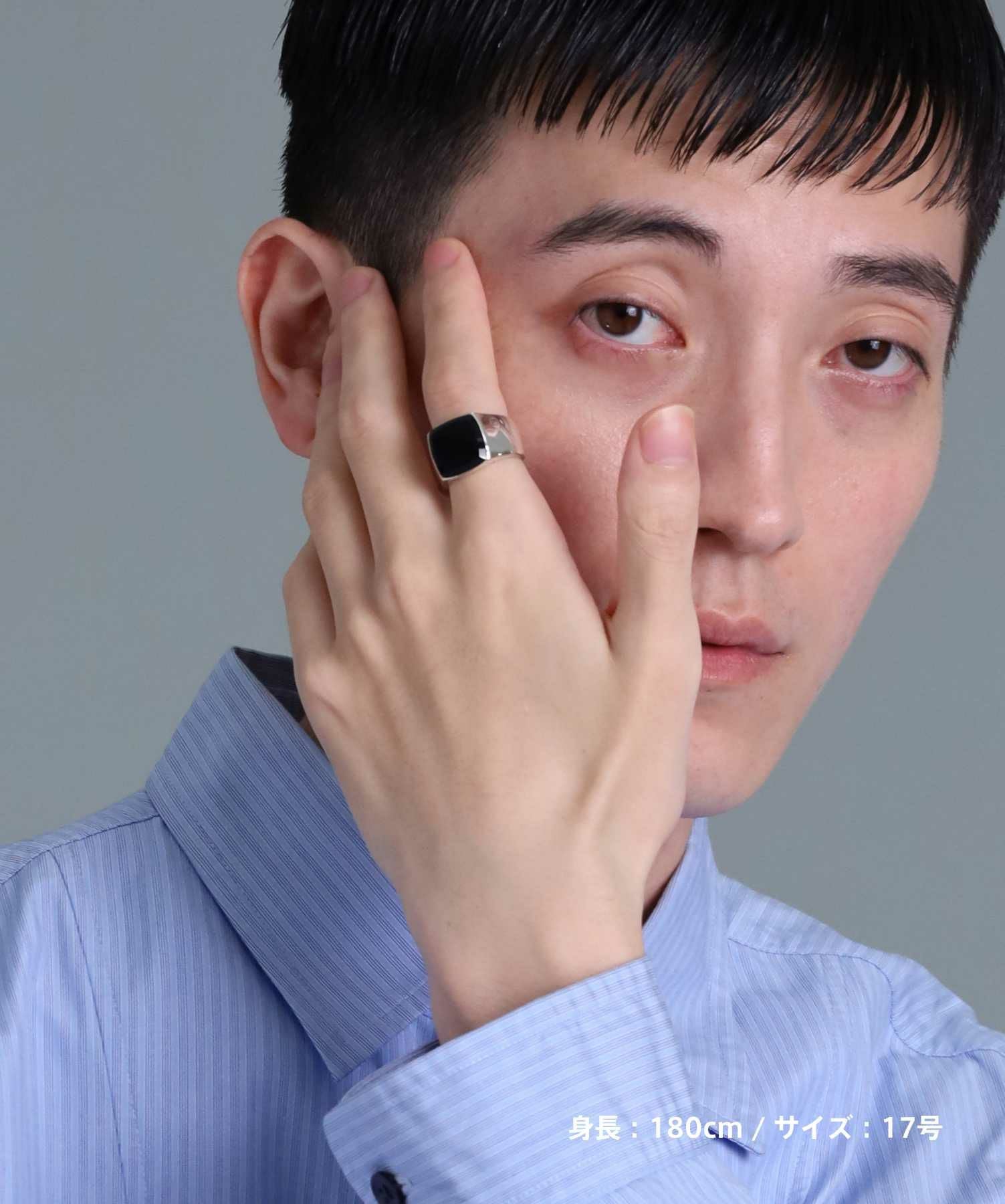 for Gift”ピュアリング（シルバー×ブラック）/シルバー925 | LION