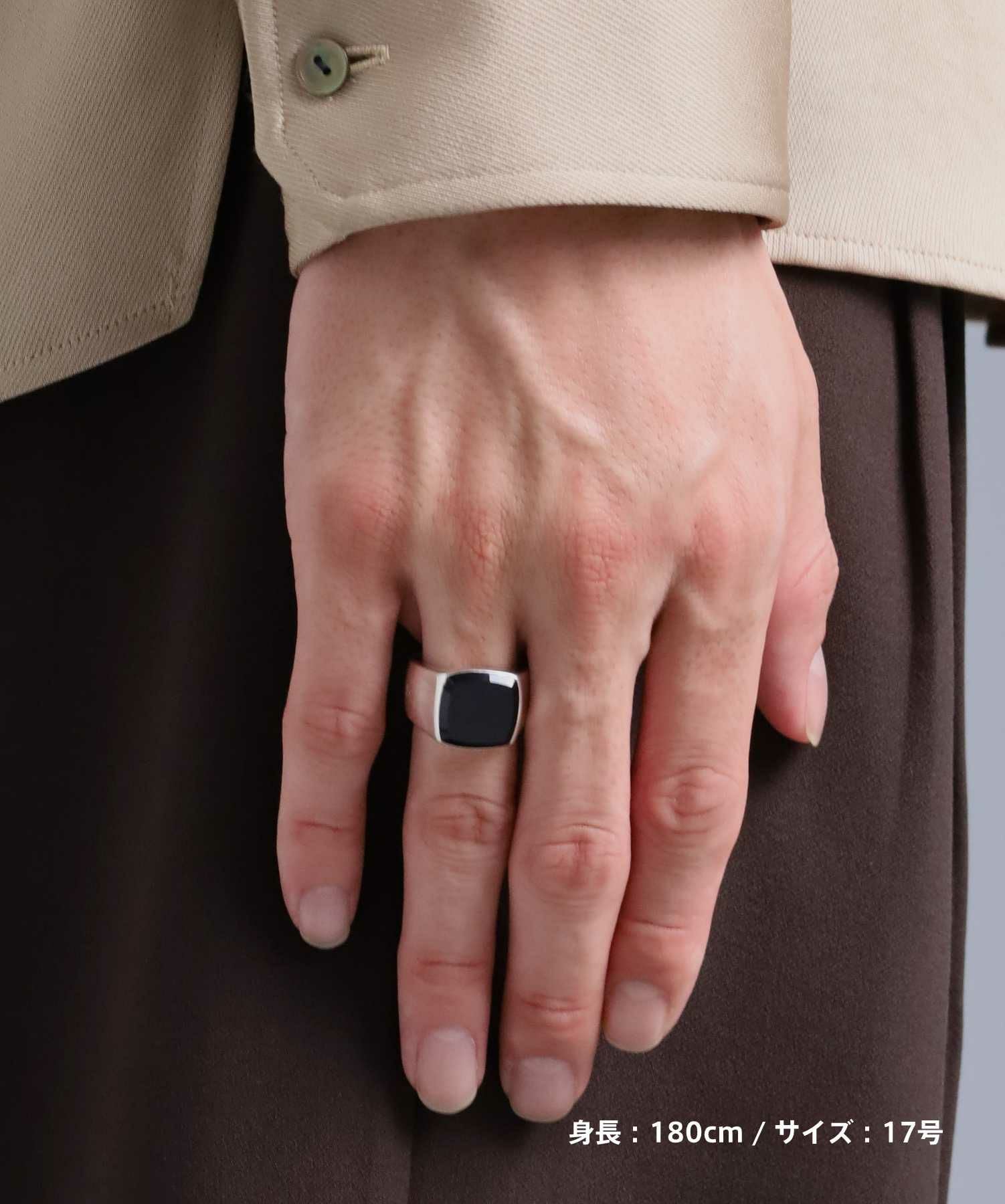 for Gift”ピュアリング（シルバー×ブラック）/シルバー925 | LION