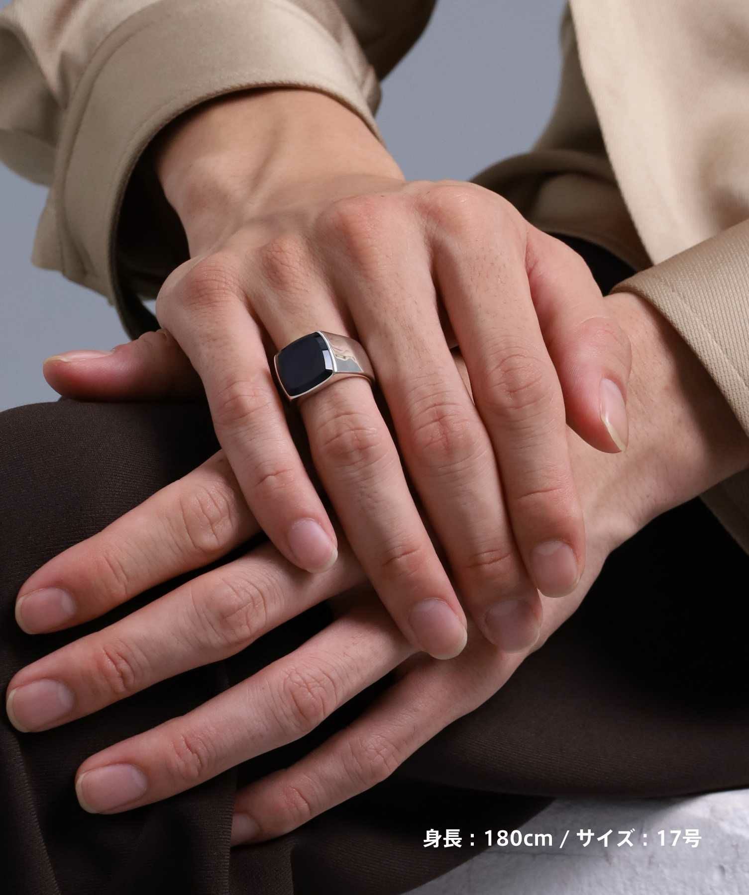 for Gift”ピュアリング（シルバー×ブラック）/シルバー925 | LION