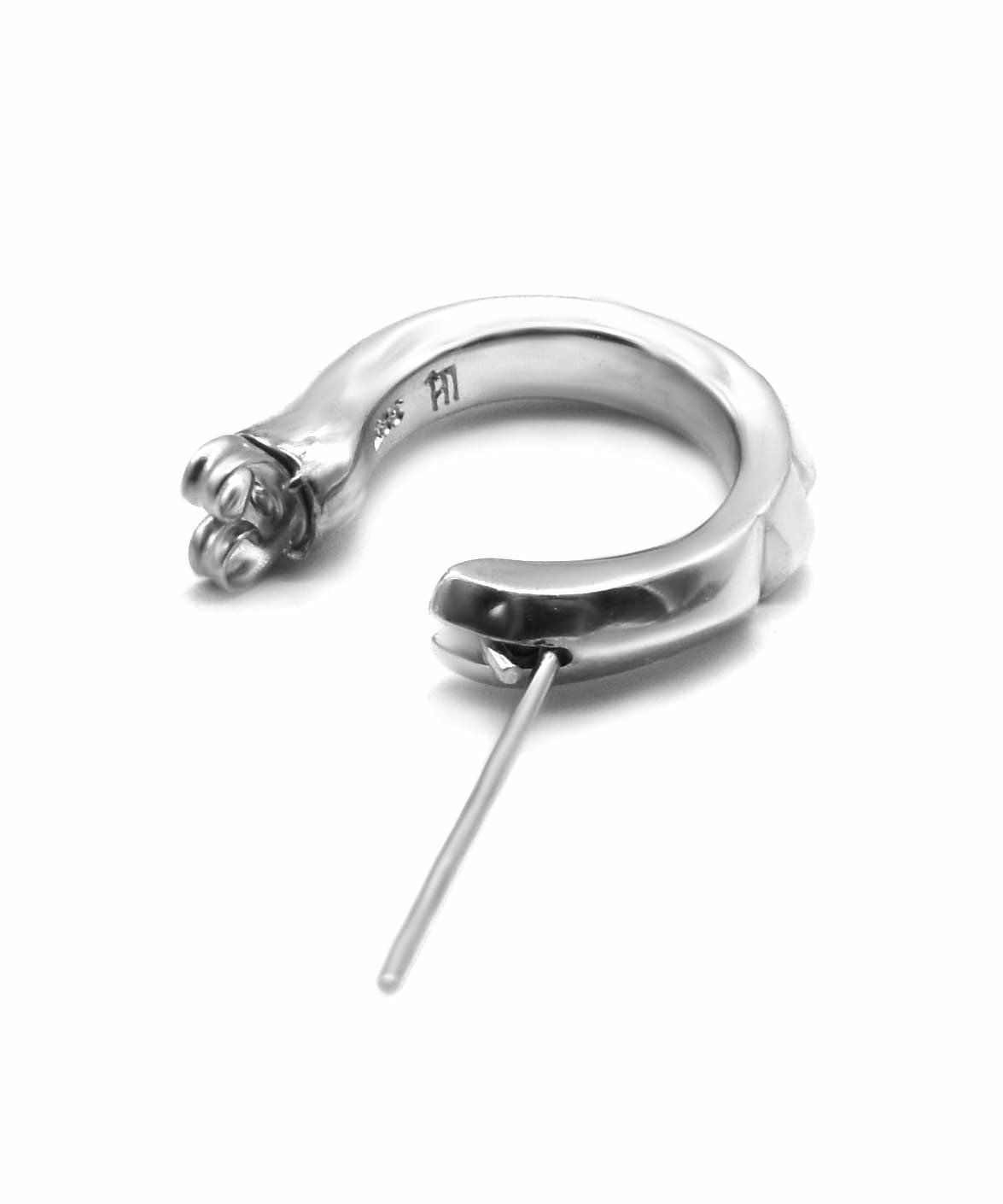 for Gift”クロッシングピアス（フラグメントカットフープ）/シルバー