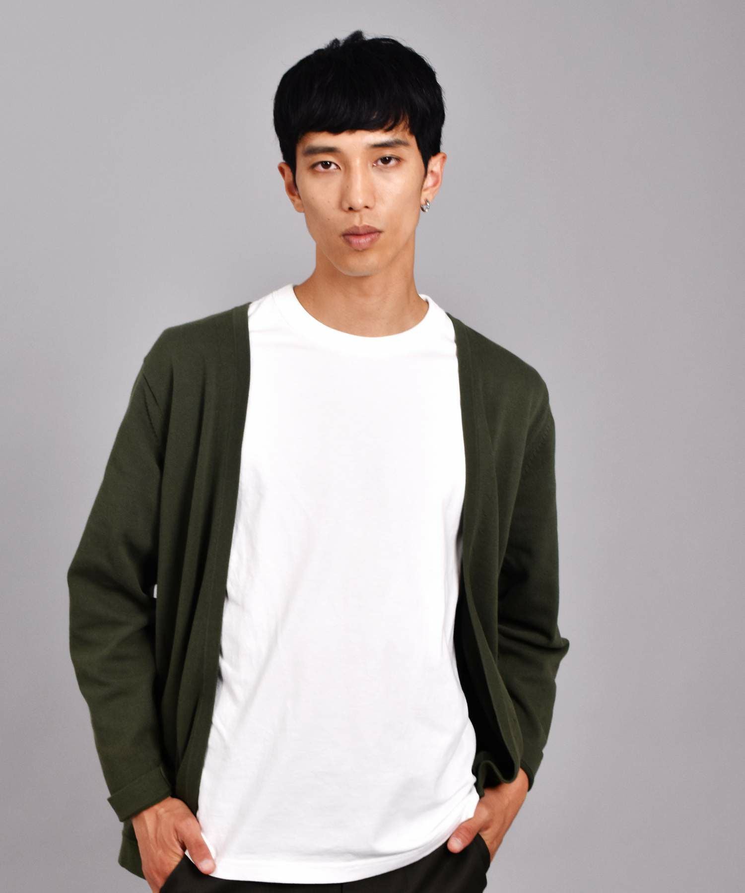 クロッシングピアス/フラグメントカットフープ/シルバー925